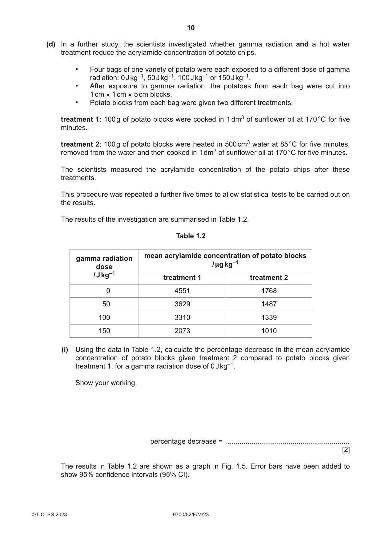 Cambridge A Level Biology 9700 2023 Feb/March Paper 5 · Variant 2 question paper, page 10 of 20