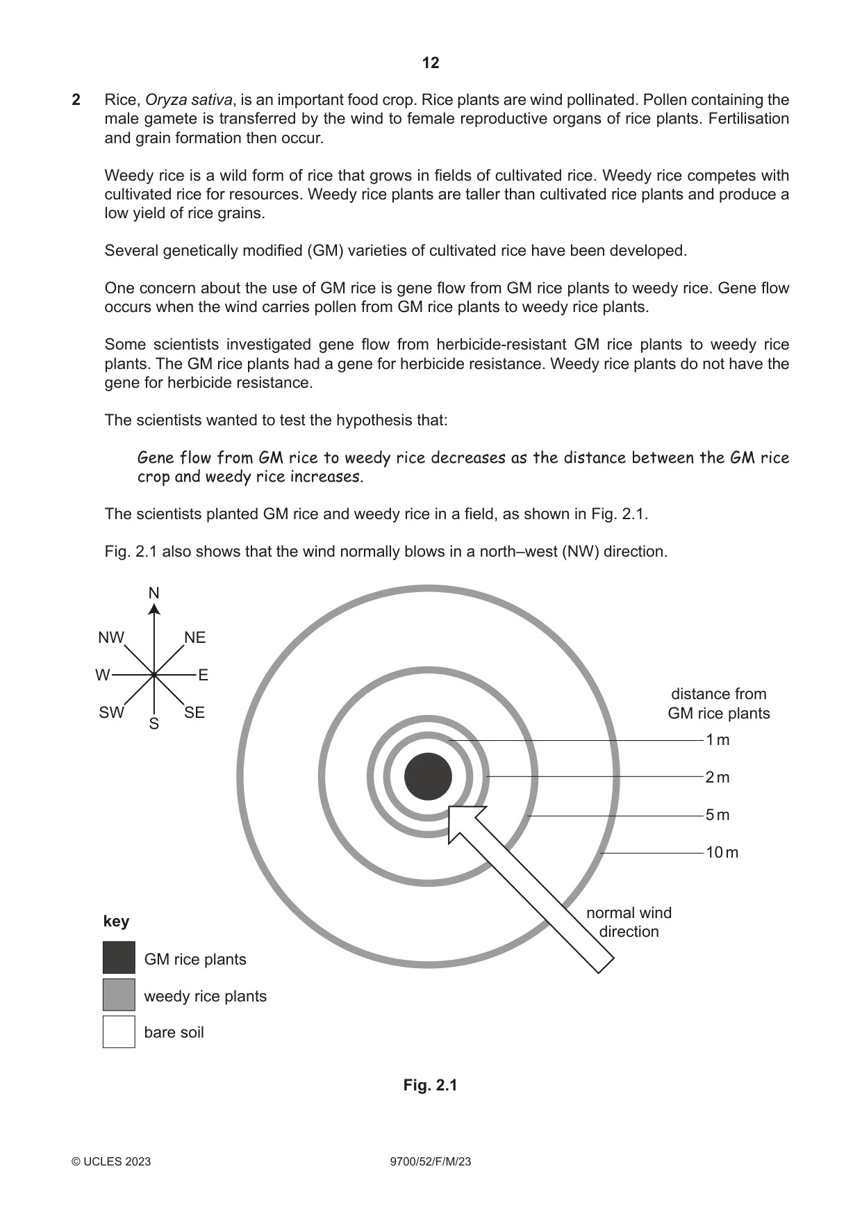 Cambridge A Level Biology 9700 2023 Feb/March Paper 5 · Variant 2 question paper, page 12 of 20