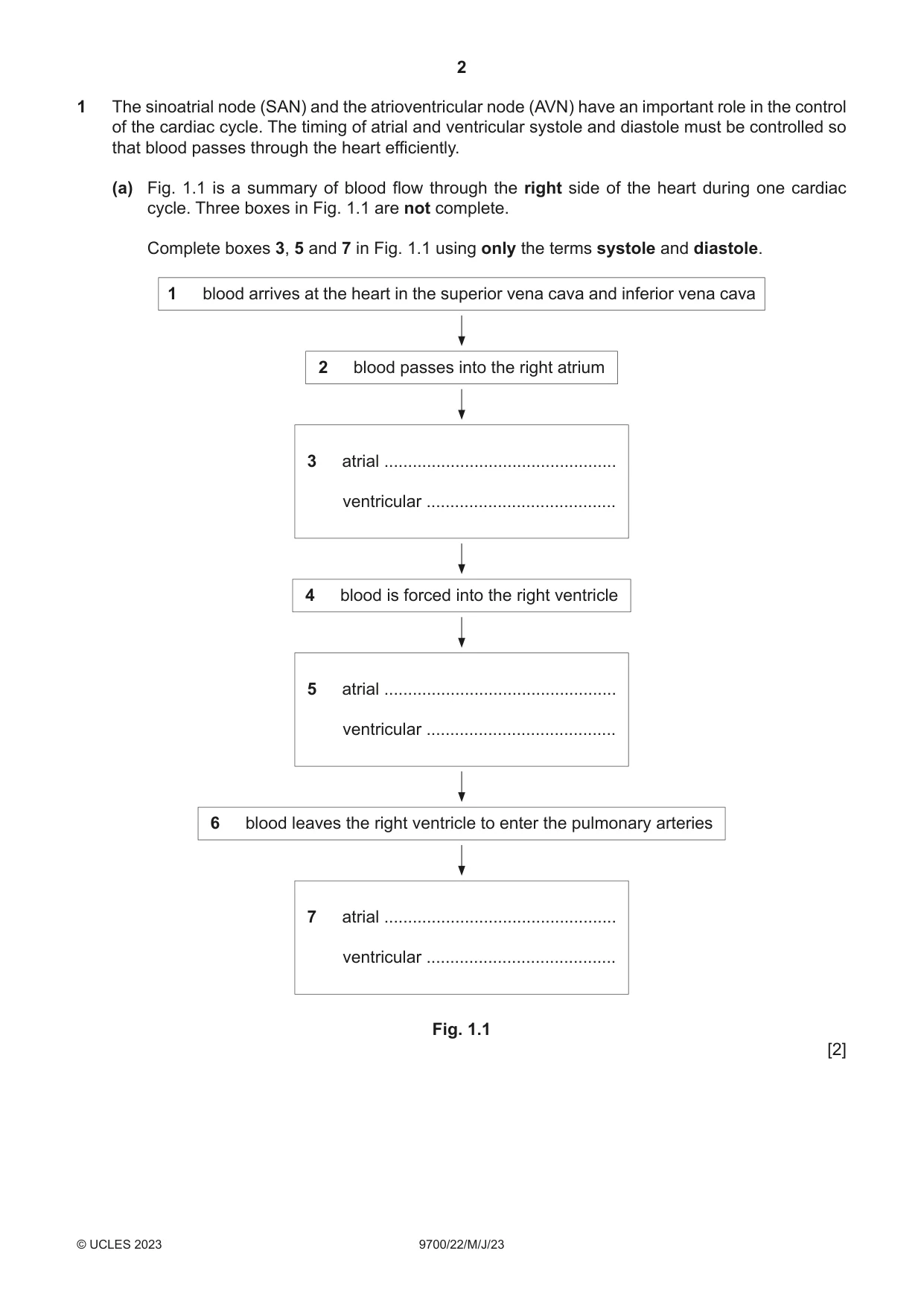 Cambridge A Level Biology 9700 2023 May/June Paper 2 · Variant 2 question paper, page 2 of 20