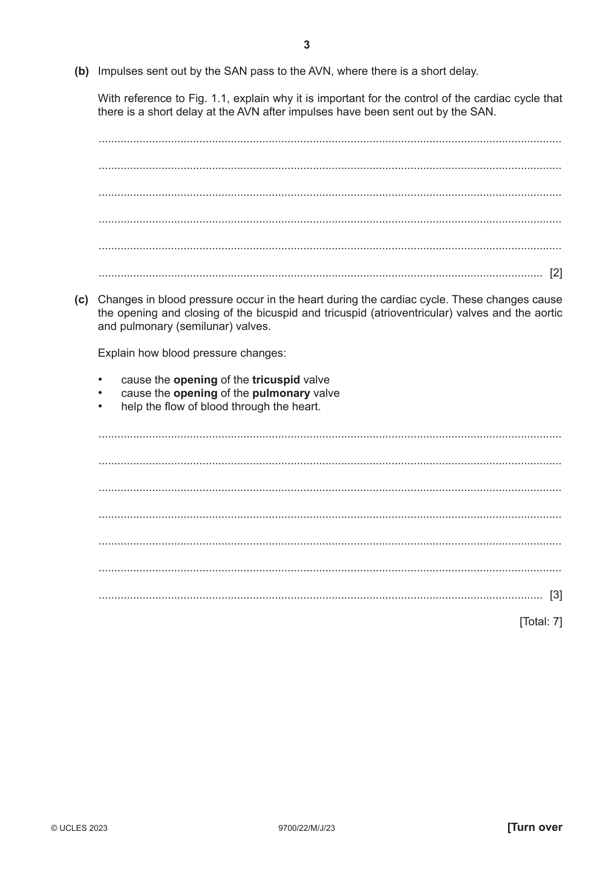 Cambridge A Level Biology 9700 2023 May/June Paper 2 · Variant 2 question paper, page 3 of 20