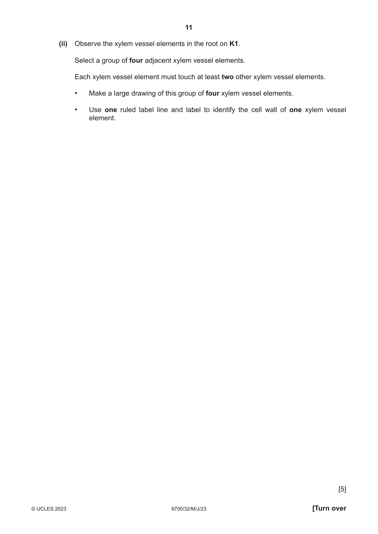 Cambridge A Level Biology 9700 2023 May/June Paper 3 · Variant 2 question paper, page 11 of 16