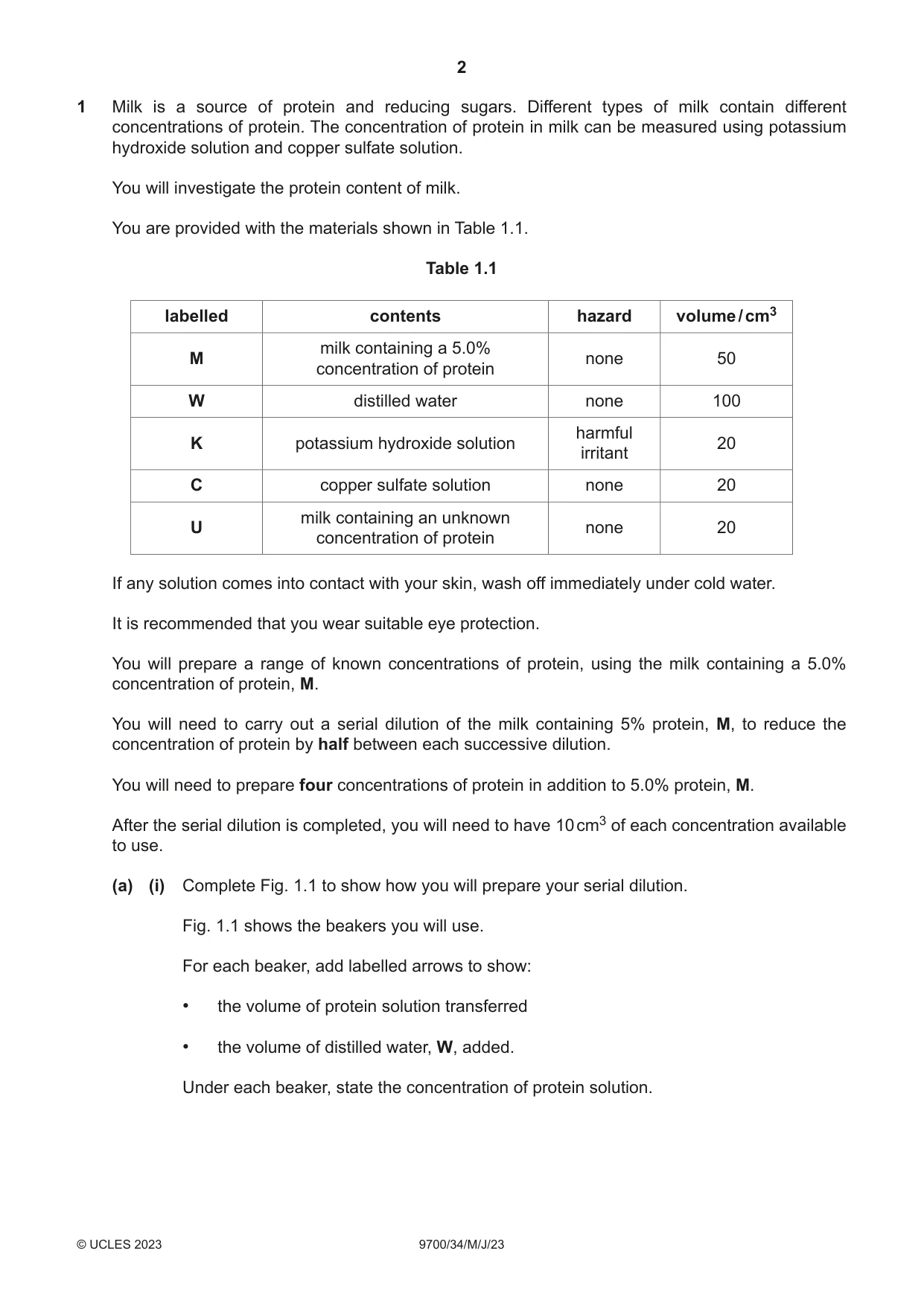 Cambridge A Level Biology 9700 2023 May/June Paper 3 · Variant 4 question paper, page 2 of 16
