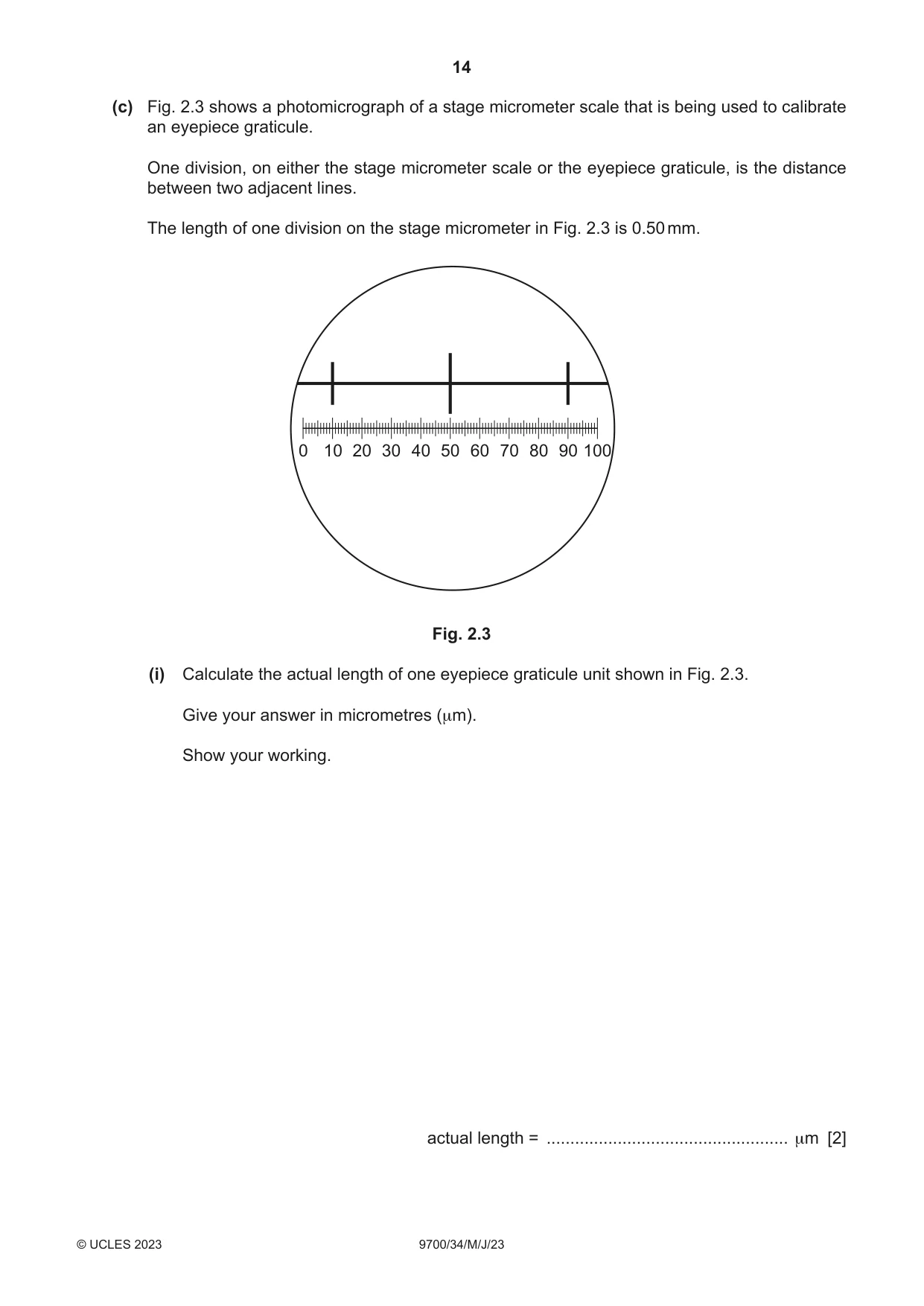 Cambridge A Level Biology 9700 2023 May/June Paper 3 · Variant 4 question paper, page 14 of 16
