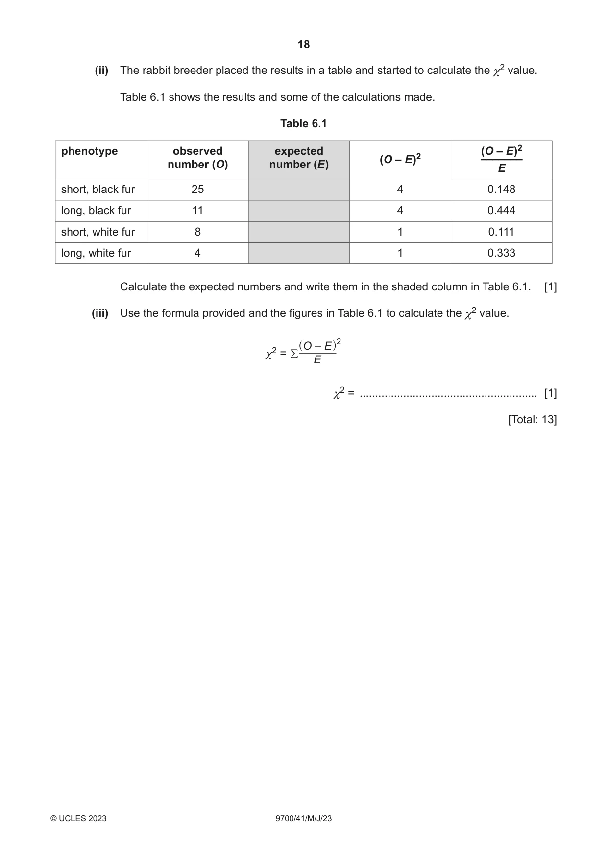 Cambridge A Level Biology 9700 2023 May/June Paper 4 · Variant 1 question paper, page 18 of 24