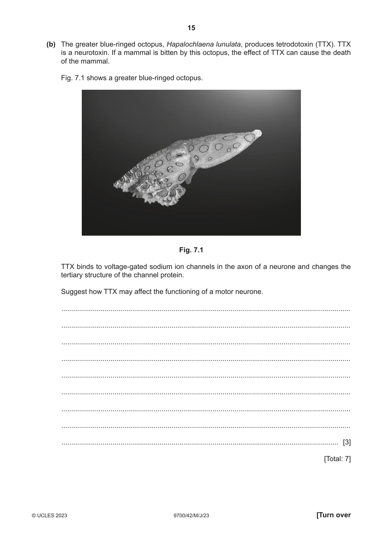 Cambridge A Level Biology 9700 2023 May/June Paper 4 · Variant 2 question paper, page 15 of 24