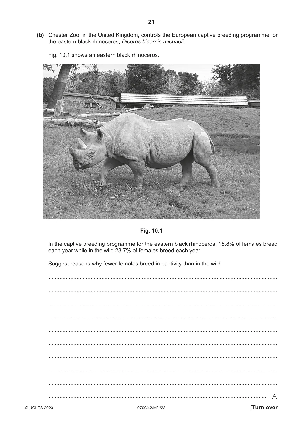 Cambridge A Level Biology 9700 2023 May/June Paper 4 · Variant 2 question paper, page 21 of 24