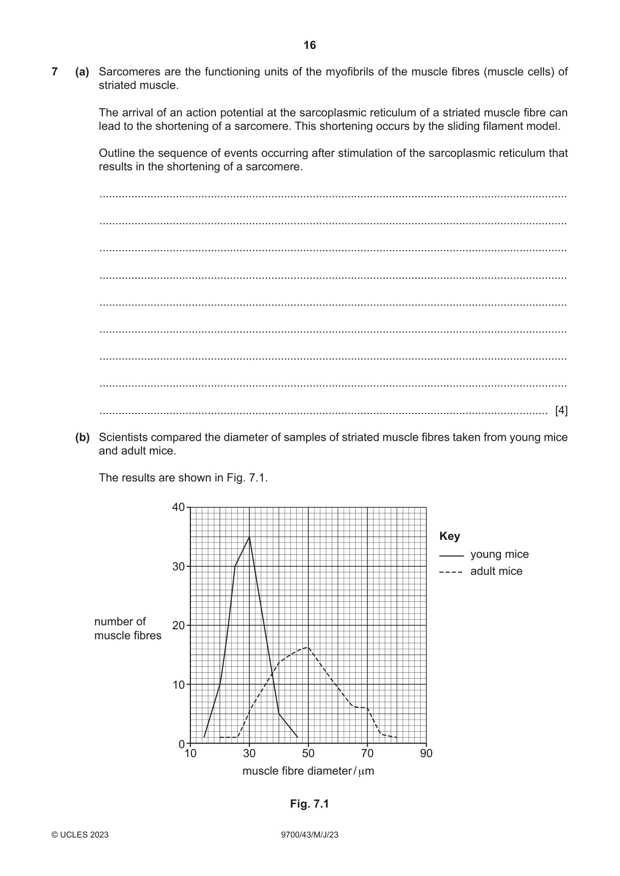 Cambridge A Level Biology 9700 2023 May/June Paper 4 · Variant 3 question paper, page 16 of 28