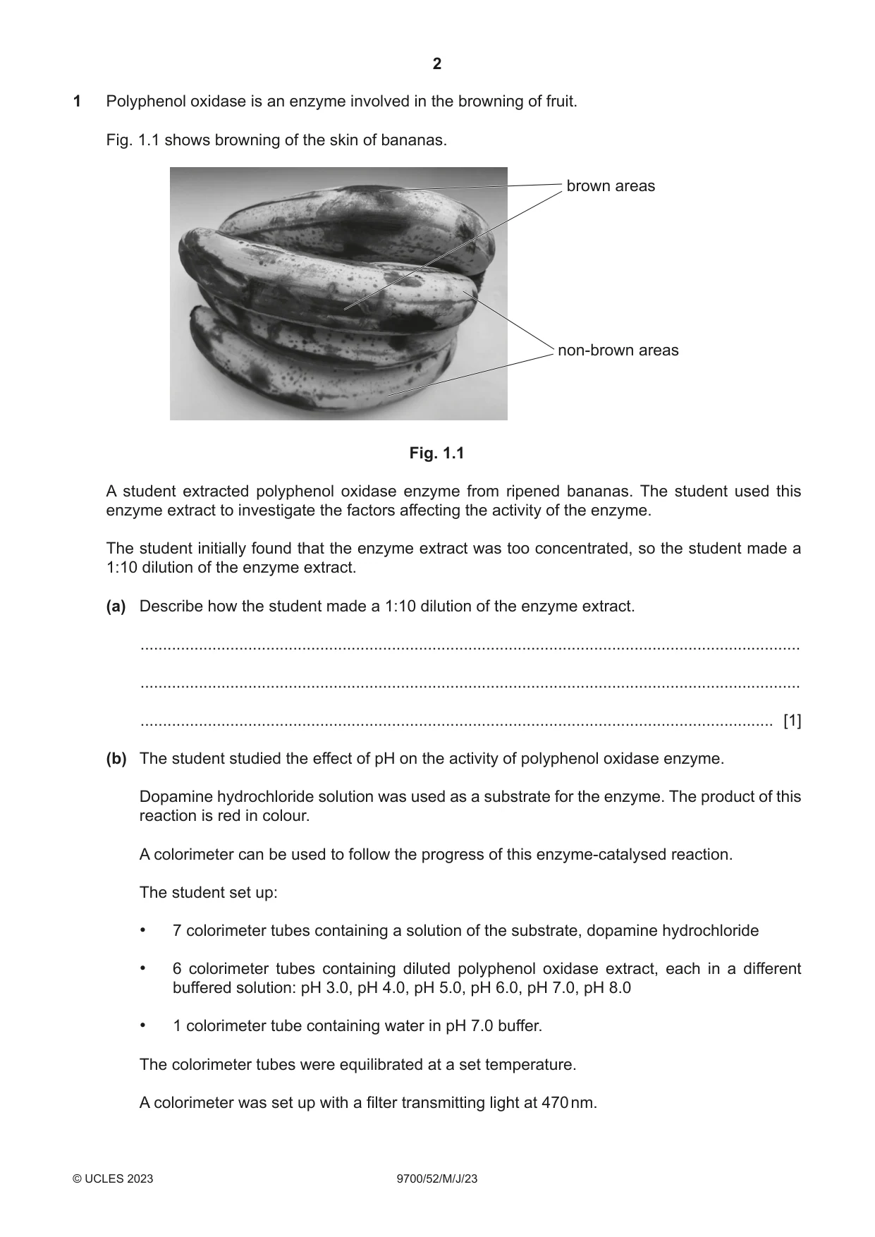 Cambridge A Level Biology 9700 2023 May/June Paper 5 · Variant 2 question paper, page 2 of 12