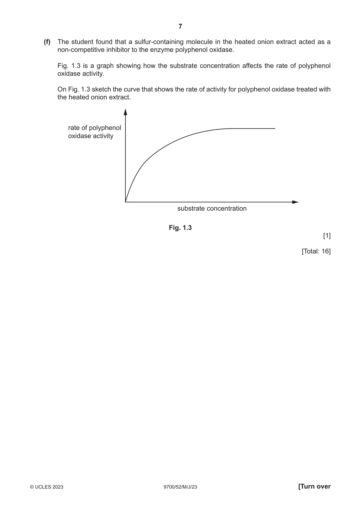 Cambridge A Level Biology 9700 2023 May/June Paper 5 · Variant 2 question paper, page 7 of 12