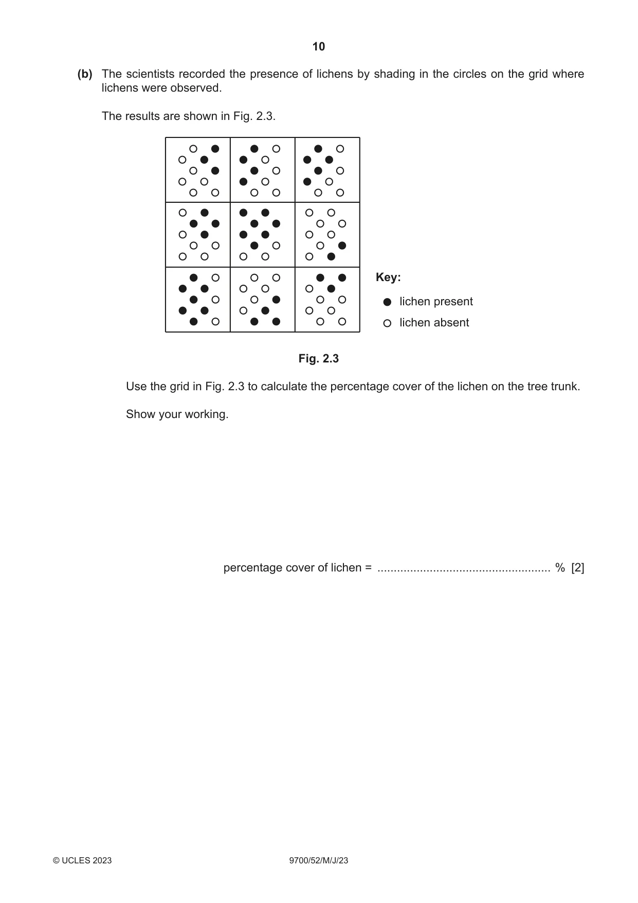 Cambridge A Level Biology 9700 2023 May/June Paper 5 · Variant 2 question paper, page 10 of 12