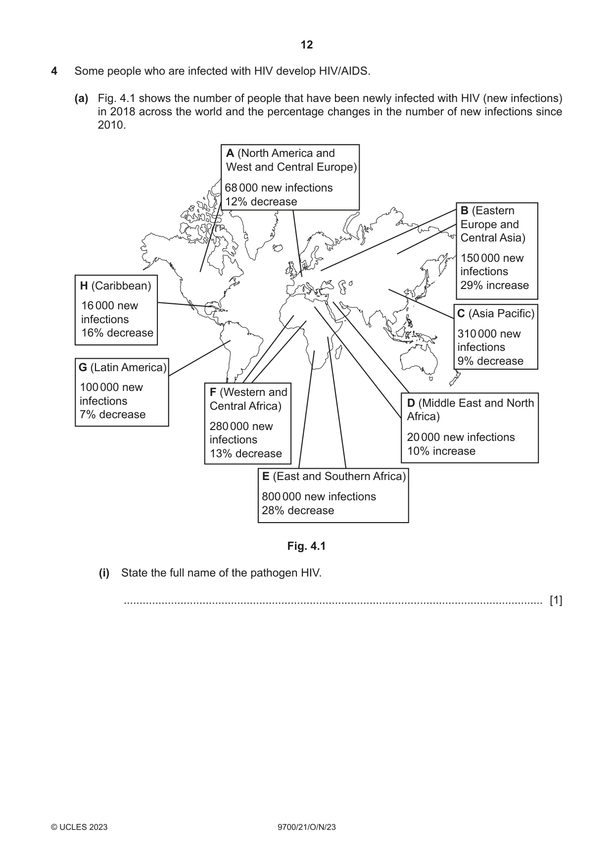 Cambridge A Level Biology 9700 2023 Oct/Nov Paper 2 · Variant 1 question paper, page 12 of 20