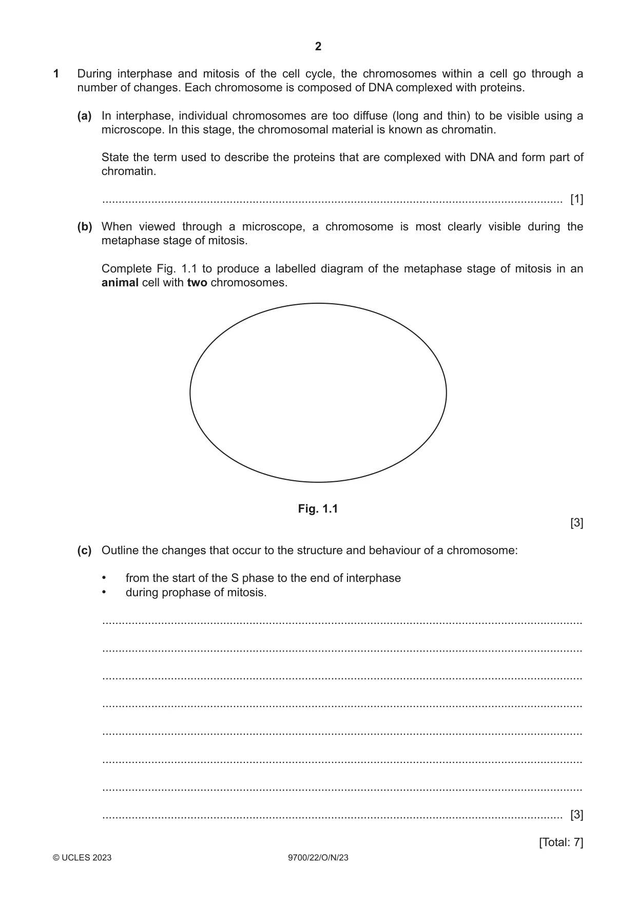 Cambridge A Level Biology 9700 2023 Oct/Nov Paper 2 · Variant 2 question paper, page 2 of 16