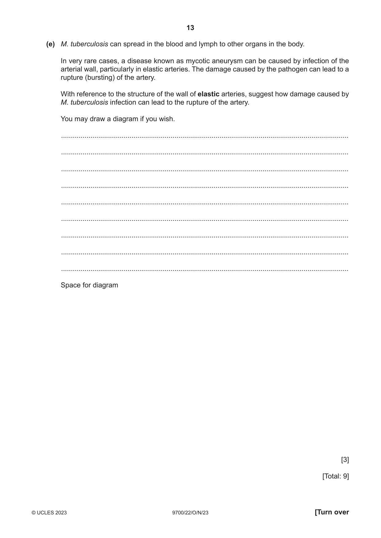 Cambridge A Level Biology 9700 2023 Oct/Nov Paper 2 · Variant 2 question paper, page 13 of 16