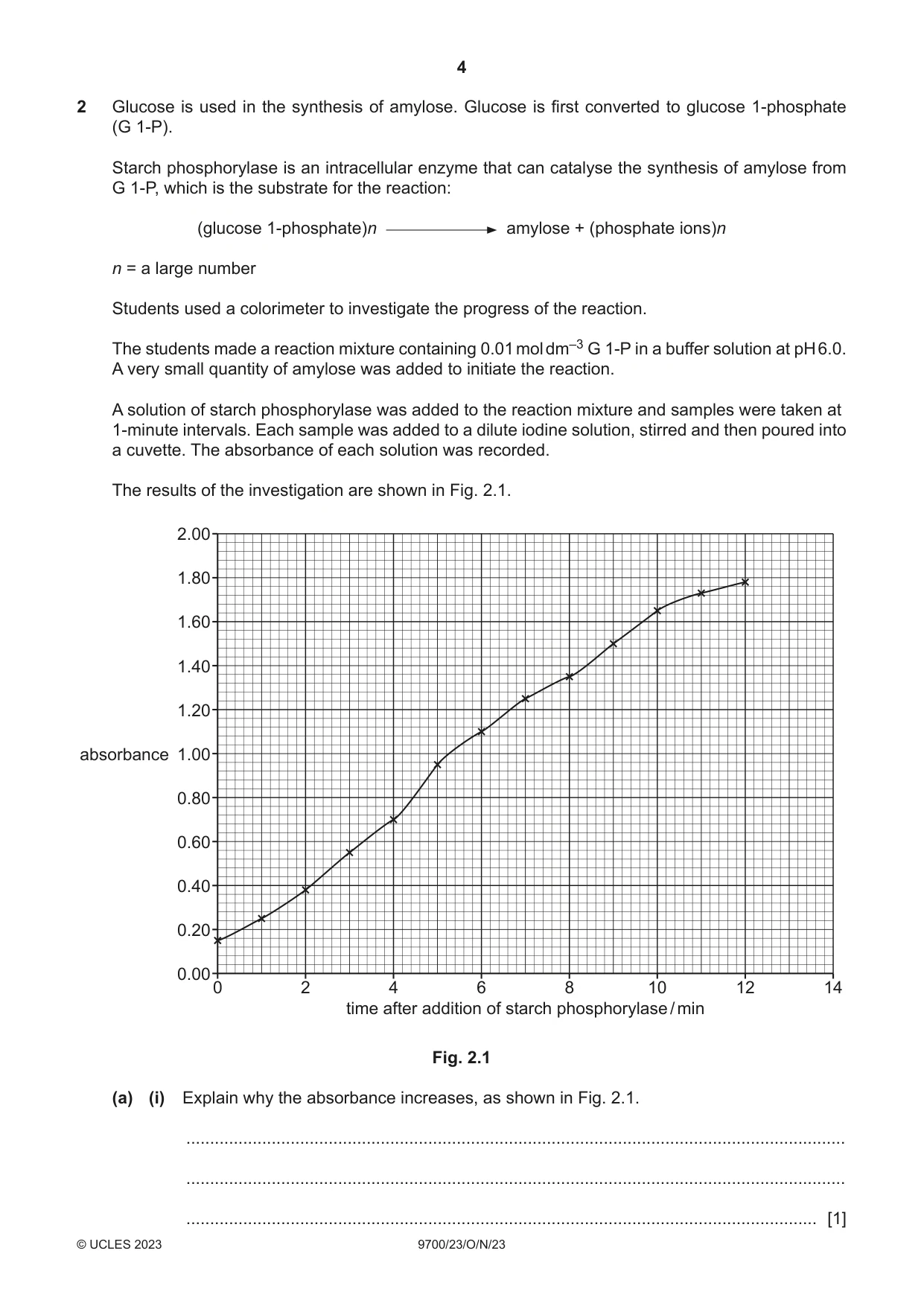 Cambridge A Level Biology 9700 2023 Oct/Nov Paper 2 · Variant 3 question paper, page 4 of 16