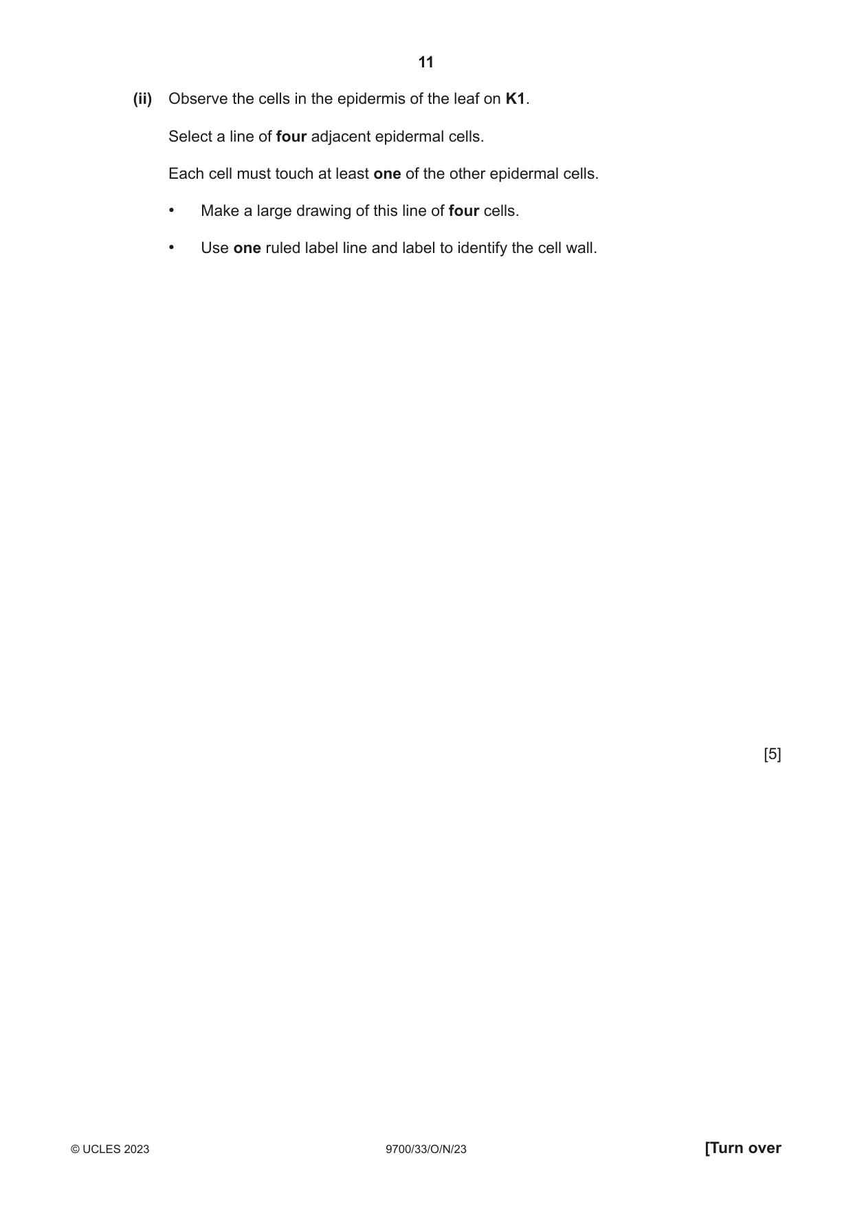 Cambridge A Level Biology 9700 2023 Oct/Nov Paper 3 · Variant 3 question paper, page 11 of 16