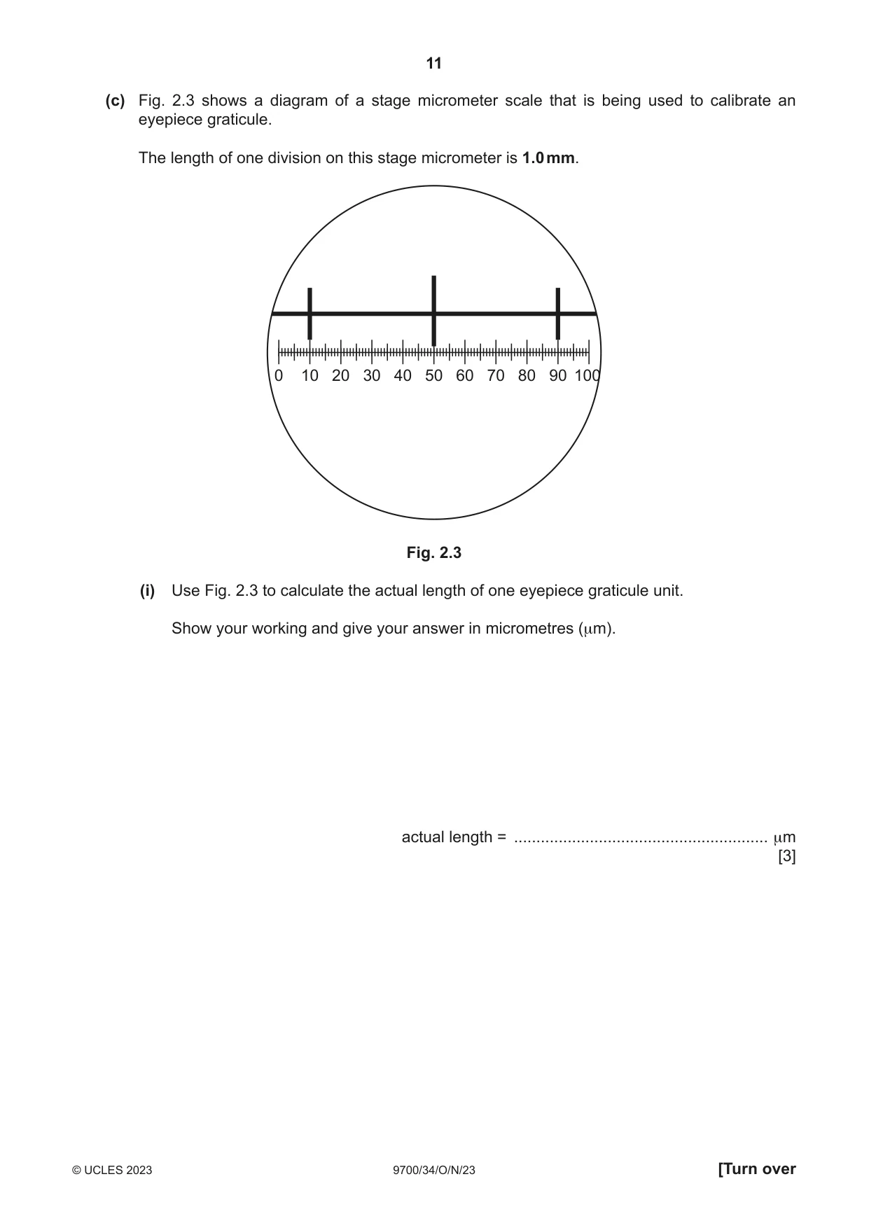 Cambridge A Level Biology 9700 2023 Oct/Nov Paper 3 · Variant 4 question paper, page 11 of 16
