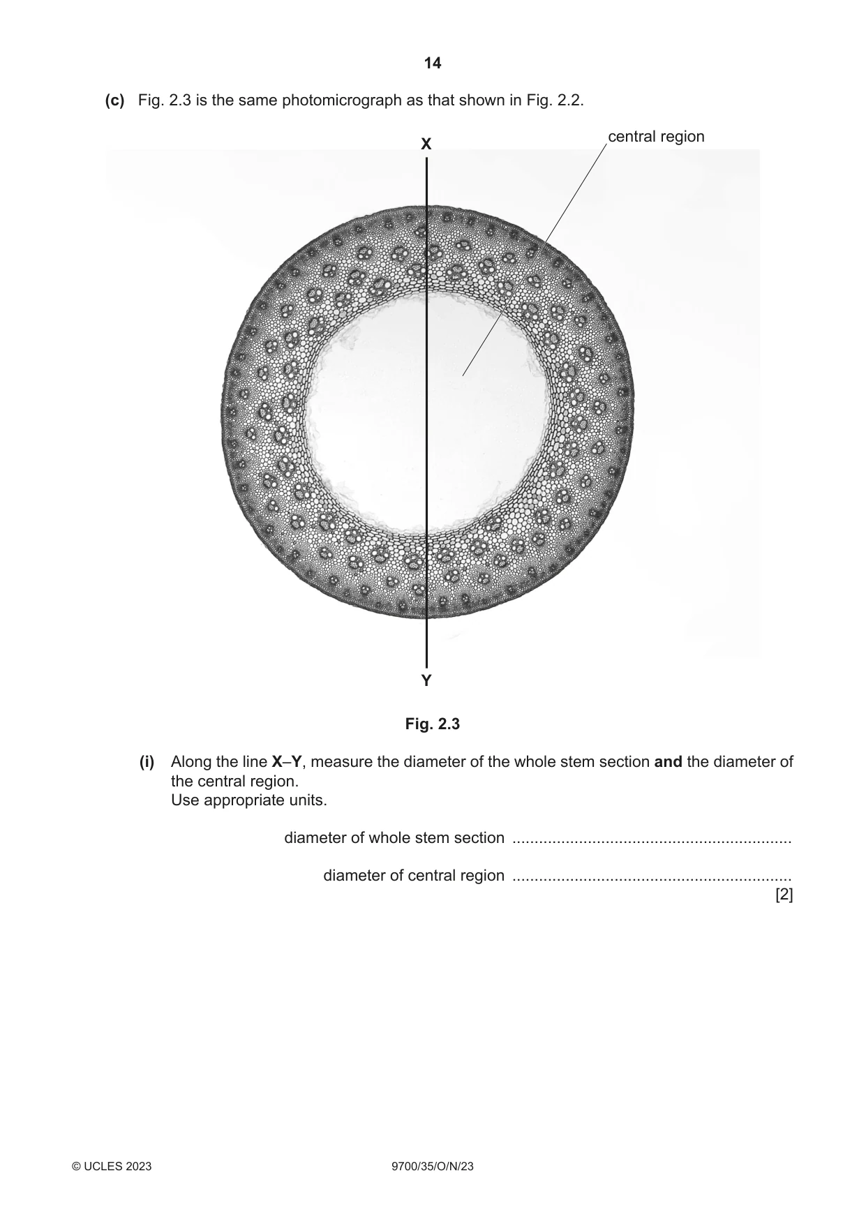 Cambridge A Level Biology 9700 2023 Oct/Nov Paper 3 · Variant 5 question paper, page 14 of 16