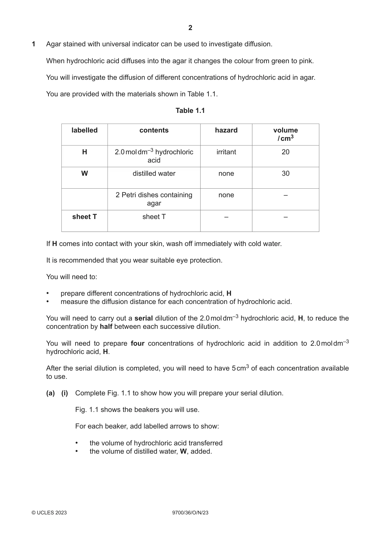 Cambridge A Level Biology 9700 2023 Oct/Nov Paper 3 · Variant 6 question paper, page 2 of 16