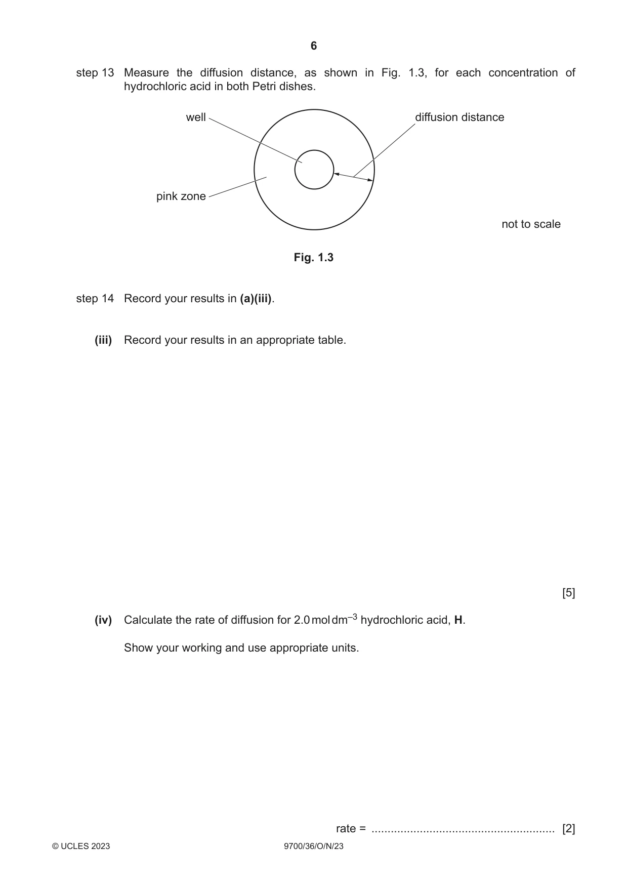 Cambridge A Level Biology 9700 2023 Oct/Nov Paper 3 · Variant 6 question paper, page 6 of 16