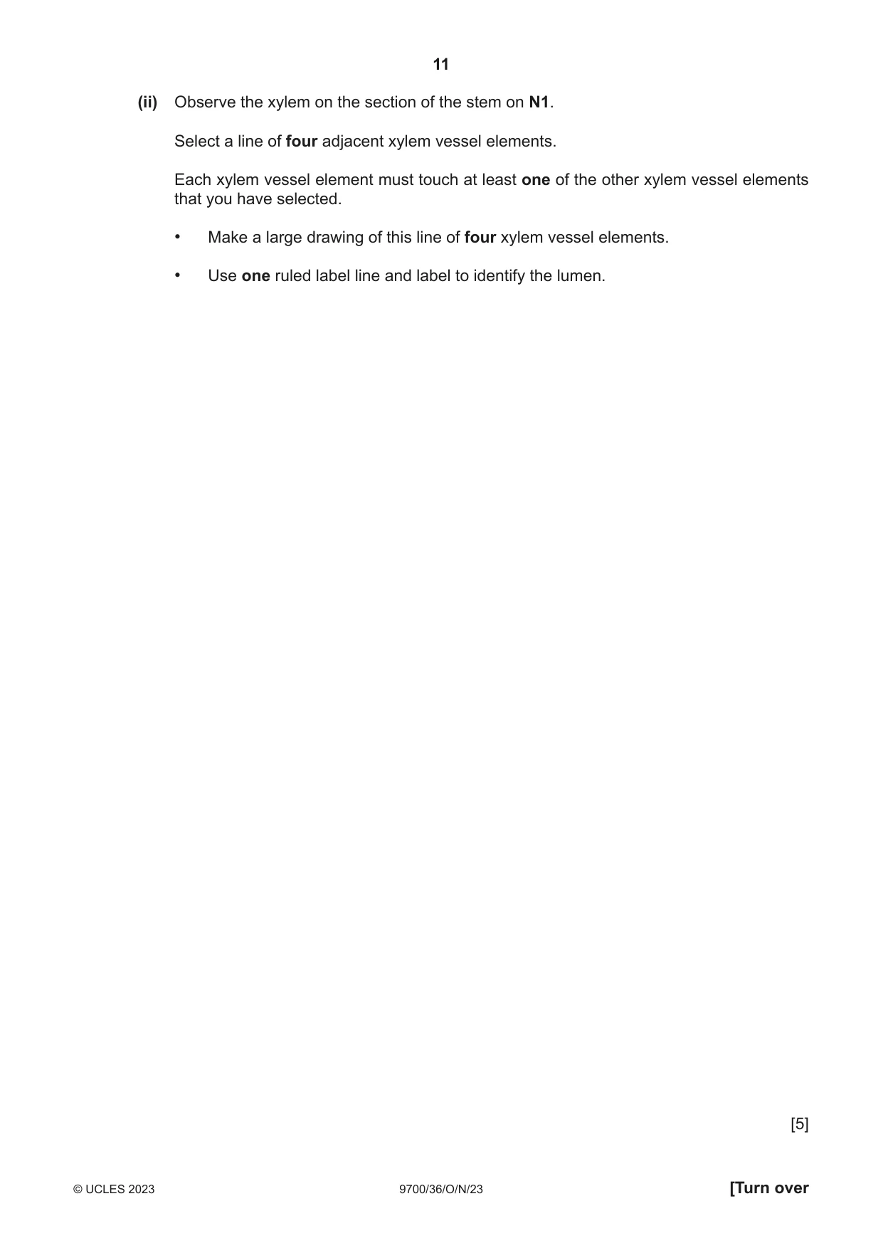 Cambridge A Level Biology 9700 2023 Oct/Nov Paper 3 · Variant 6 question paper, page 11 of 16