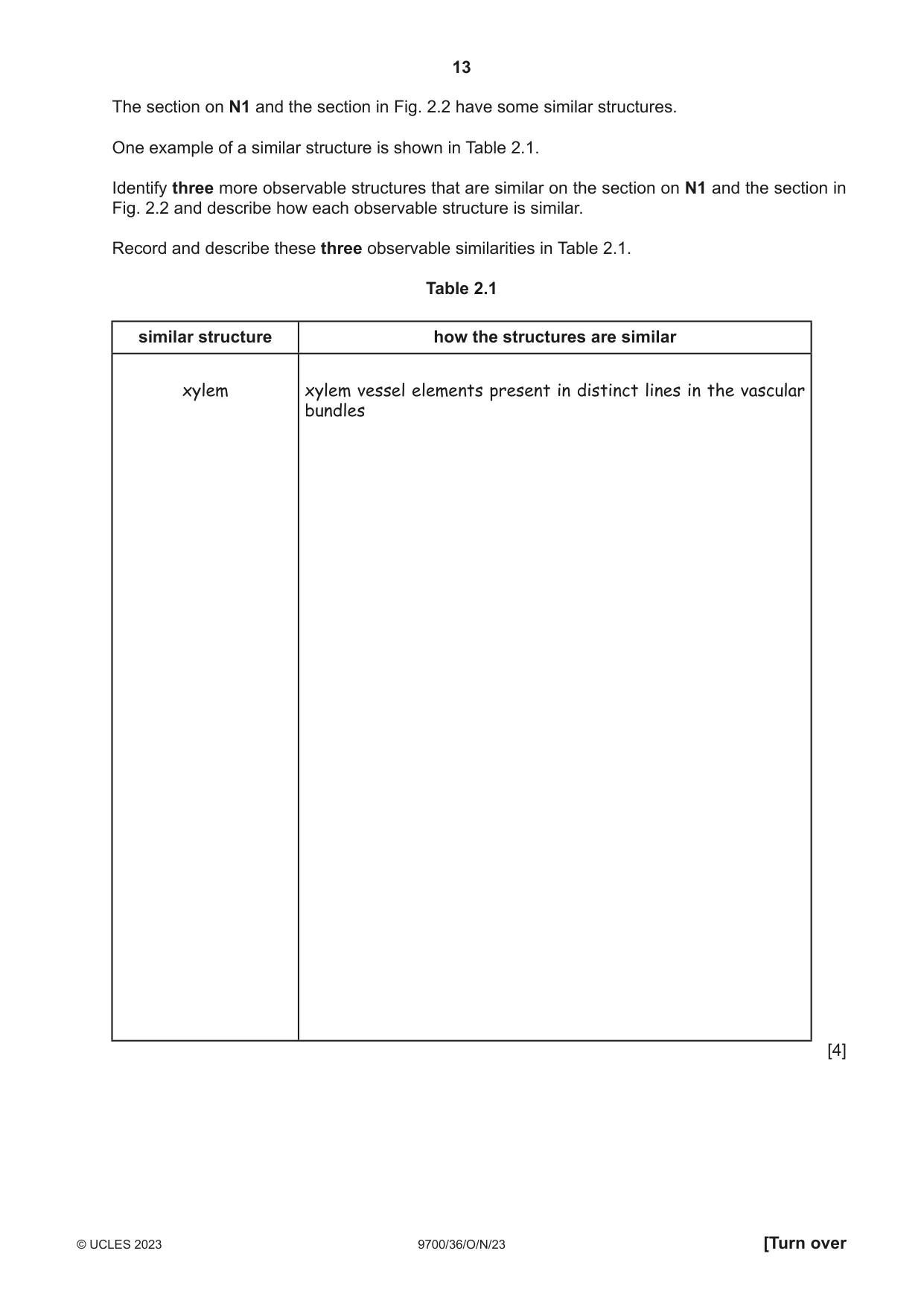 Cambridge A Level Biology 9700 2023 Oct/Nov Paper 3 · Variant 6 question paper, page 13 of 16