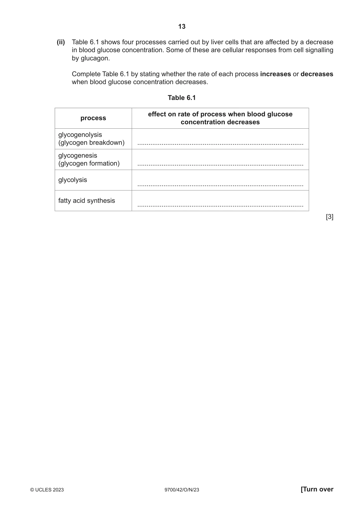 Cambridge A Level Biology 9700 2023 Oct/Nov Paper 4 · Variant 2 question paper, page 13 of 24