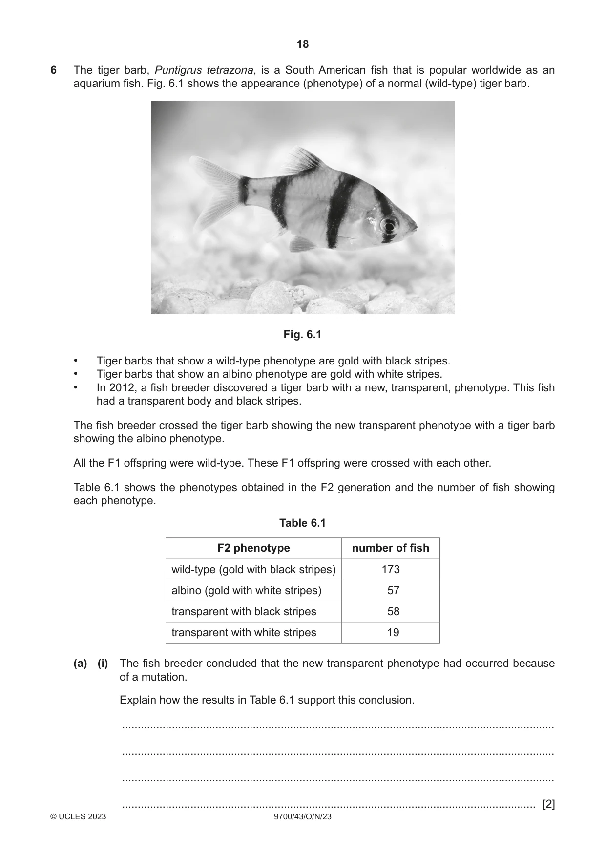 Cambridge A Level Biology 9700 2023 Oct/Nov Paper 4 · Variant 3 question paper, page 18 of 28