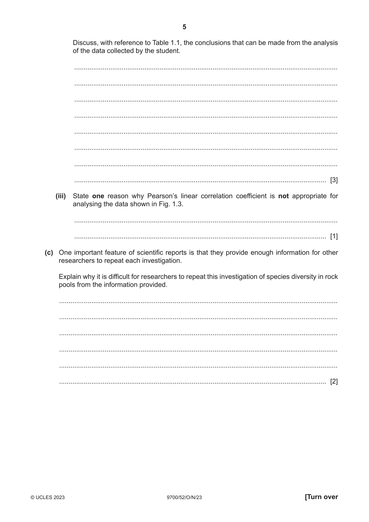 Cambridge A Level Biology 9700 2023 Oct/Nov Paper 5 · Variant 2 question paper, page 5 of 16