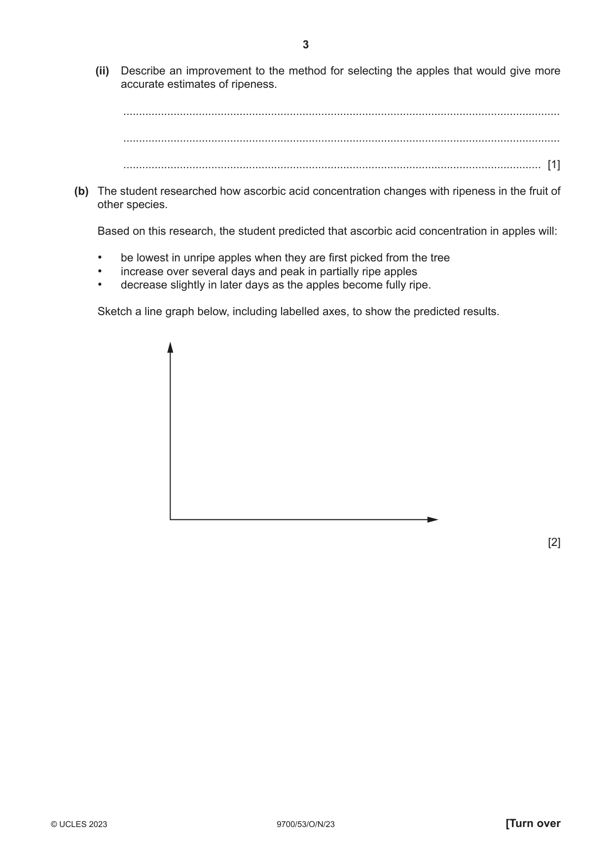 Cambridge A Level Biology 9700 2023 Oct/Nov Paper 5 · Variant 3 question paper, page 3 of 16