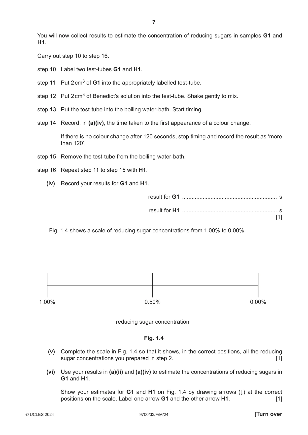 Cambridge A Level Biology 9700 2024 Feb/March Paper 3 · Variant 3 question paper, page 7 of 16