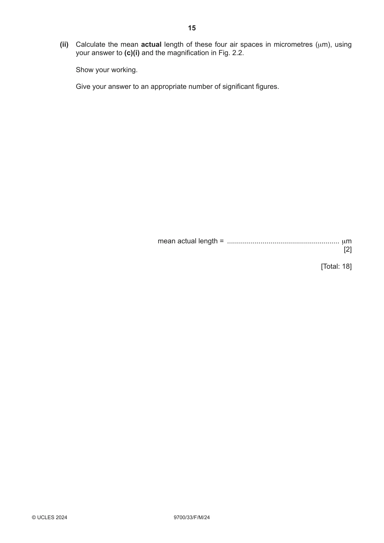 Cambridge A Level Biology 9700 2024 Feb/March Paper 3 · Variant 3 question paper, page 15 of 16