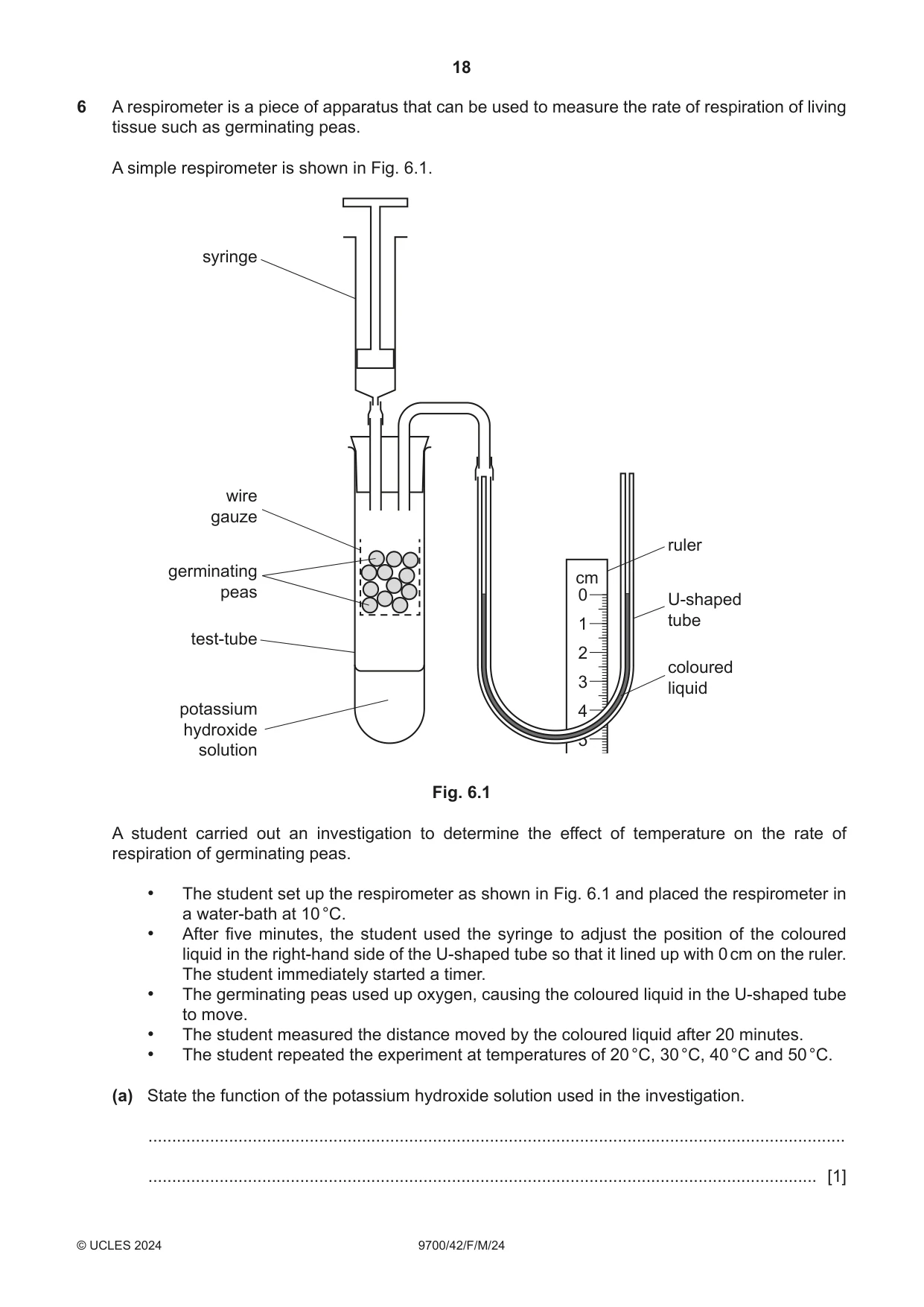Cambridge A Level Biology 9700 2024 Feb/March Paper 4 · Variant 2 question paper, page 18 of 32