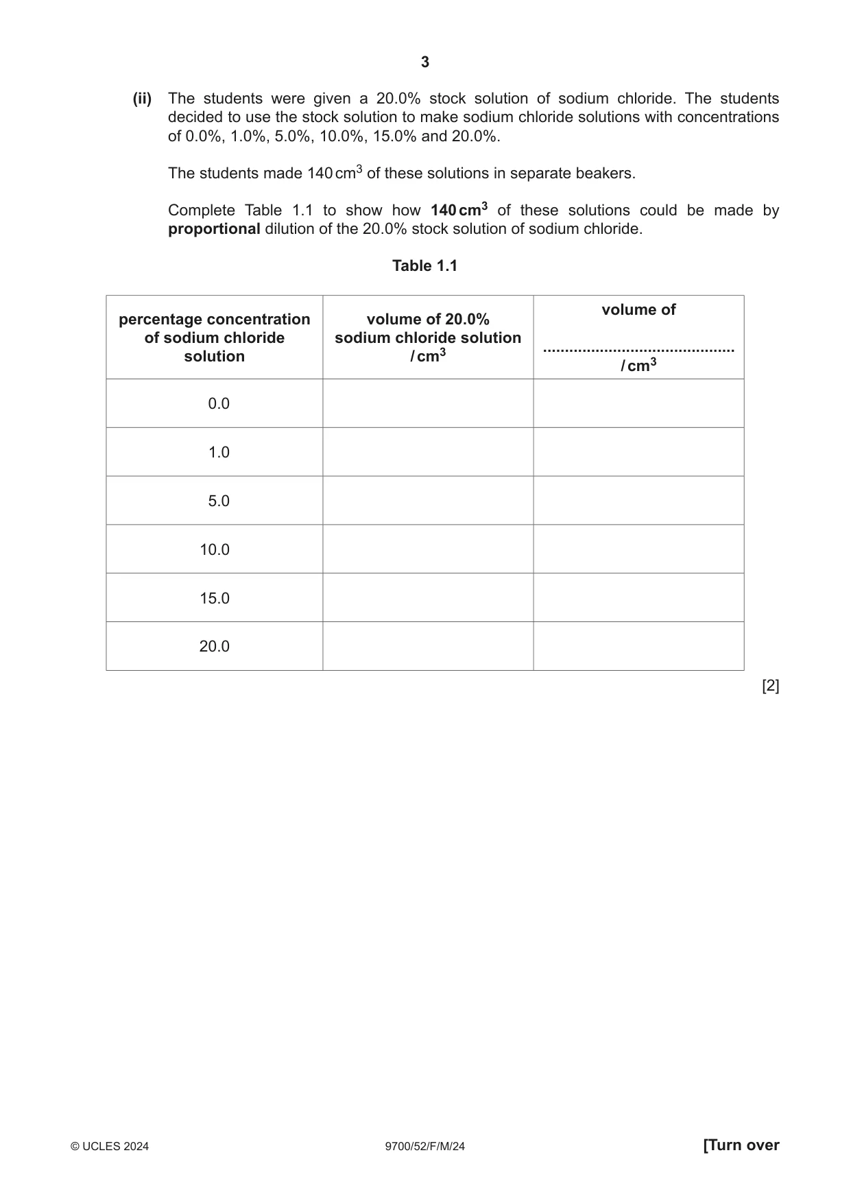 Cambridge A Level Biology 9700 2024 Feb/March Paper 5 · Variant 2 question paper, page 3 of 16