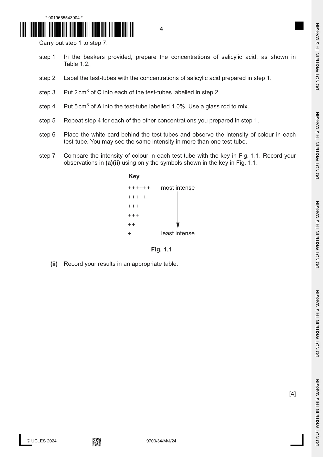 Cambridge A Level Biology 9700 2024 May/June Paper 3 · Variant 4 question paper, page 4 of 12