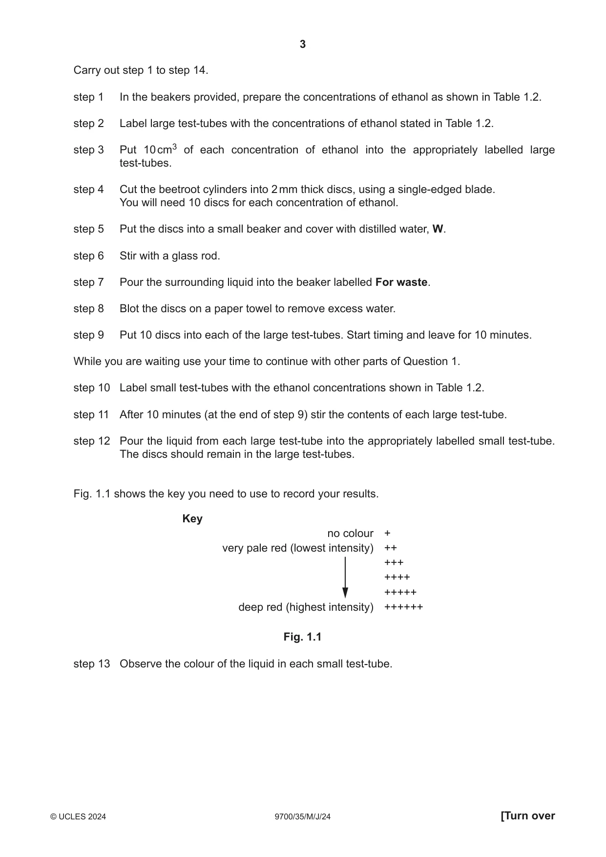 Cambridge A Level Biology 9700 2024 May/June Paper 3 · Variant 5 question paper, page 3 of 12