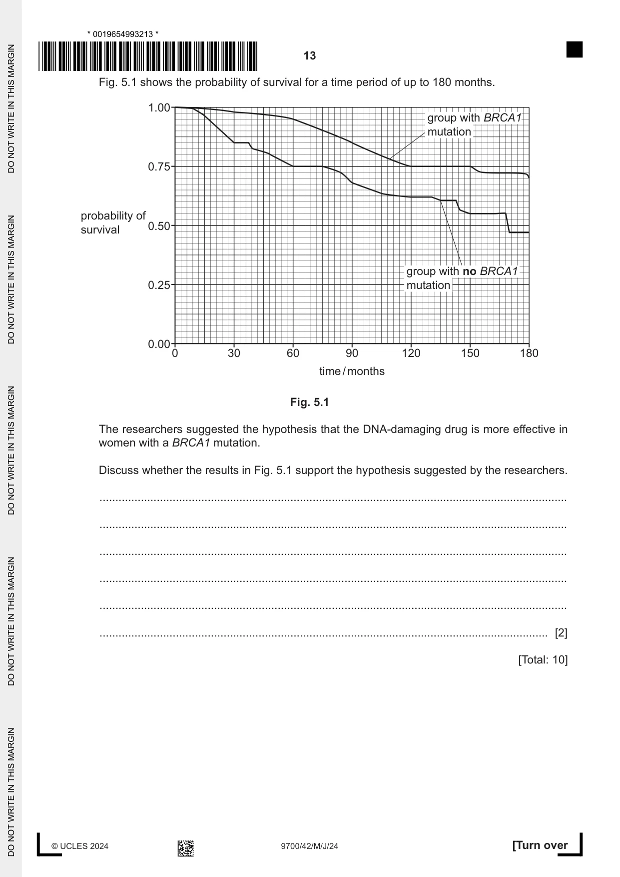 Cambridge A Level Biology 9700 2024 May/June Paper 4 · Variant 2 question paper, page 13 of 24