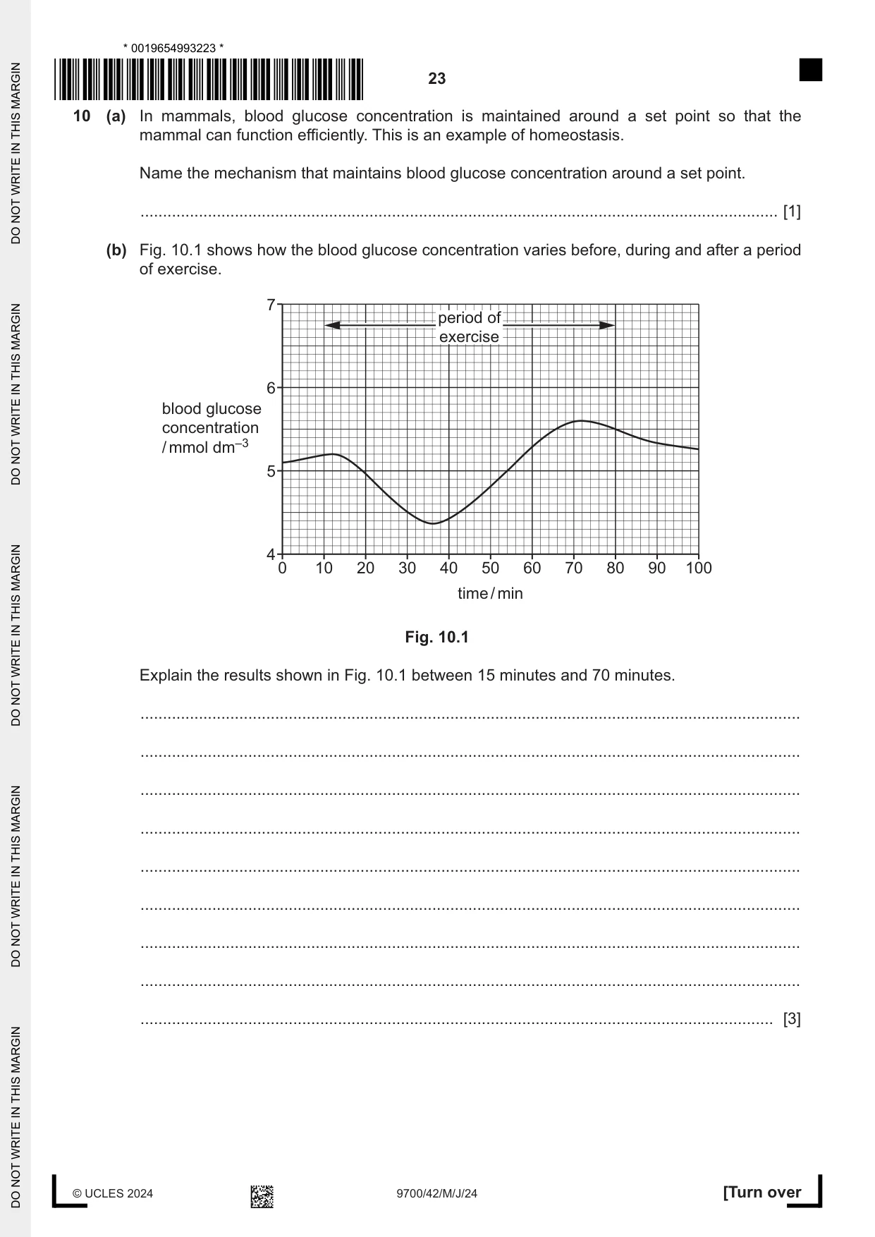 Cambridge A Level Biology 9700 2024 May/June Paper 4 · Variant 2 question paper, page 23 of 24