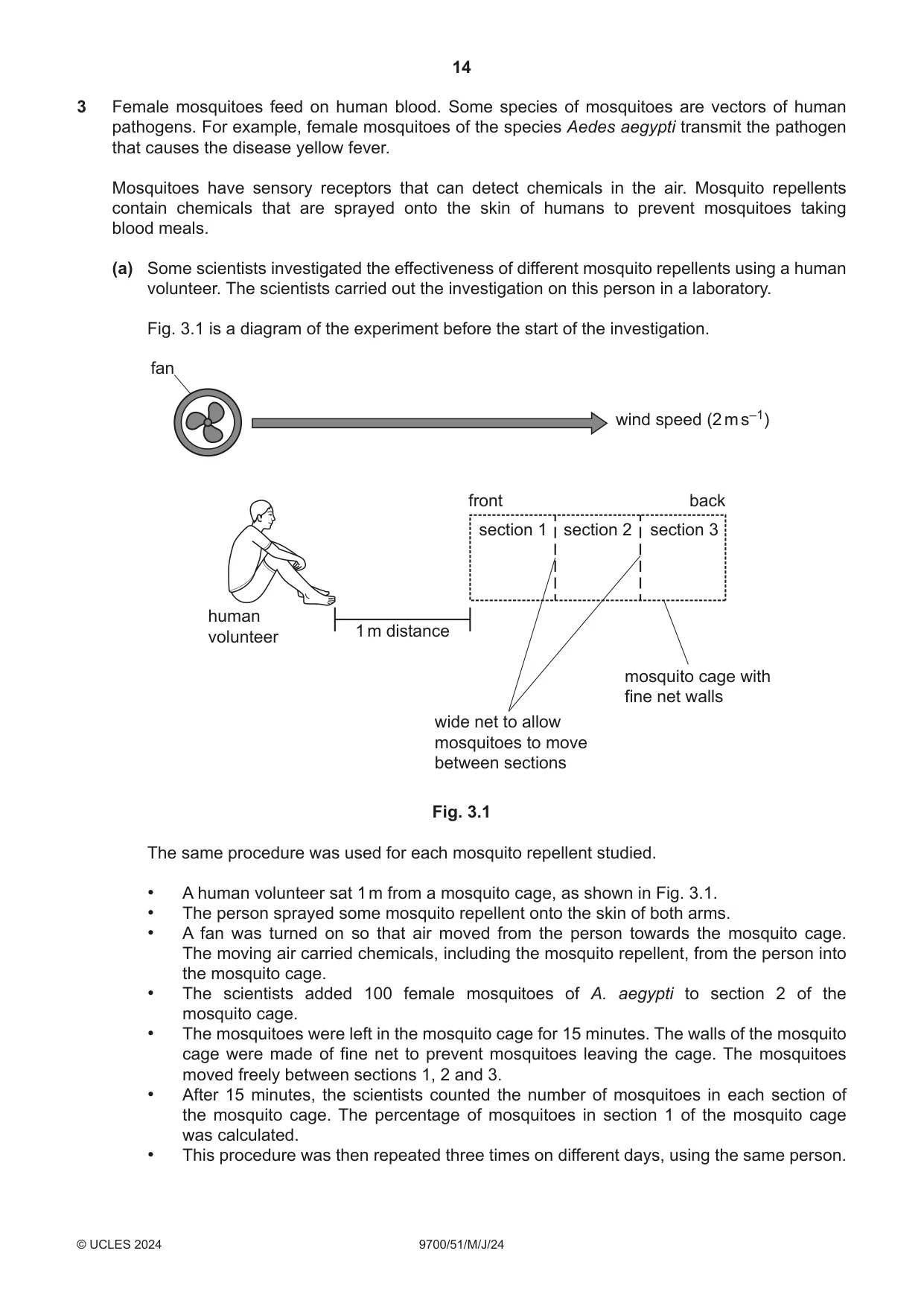 Cambridge A Level Biology 9700 2024 May/June Paper 5 · Variant 1 question paper, page 14 of 16