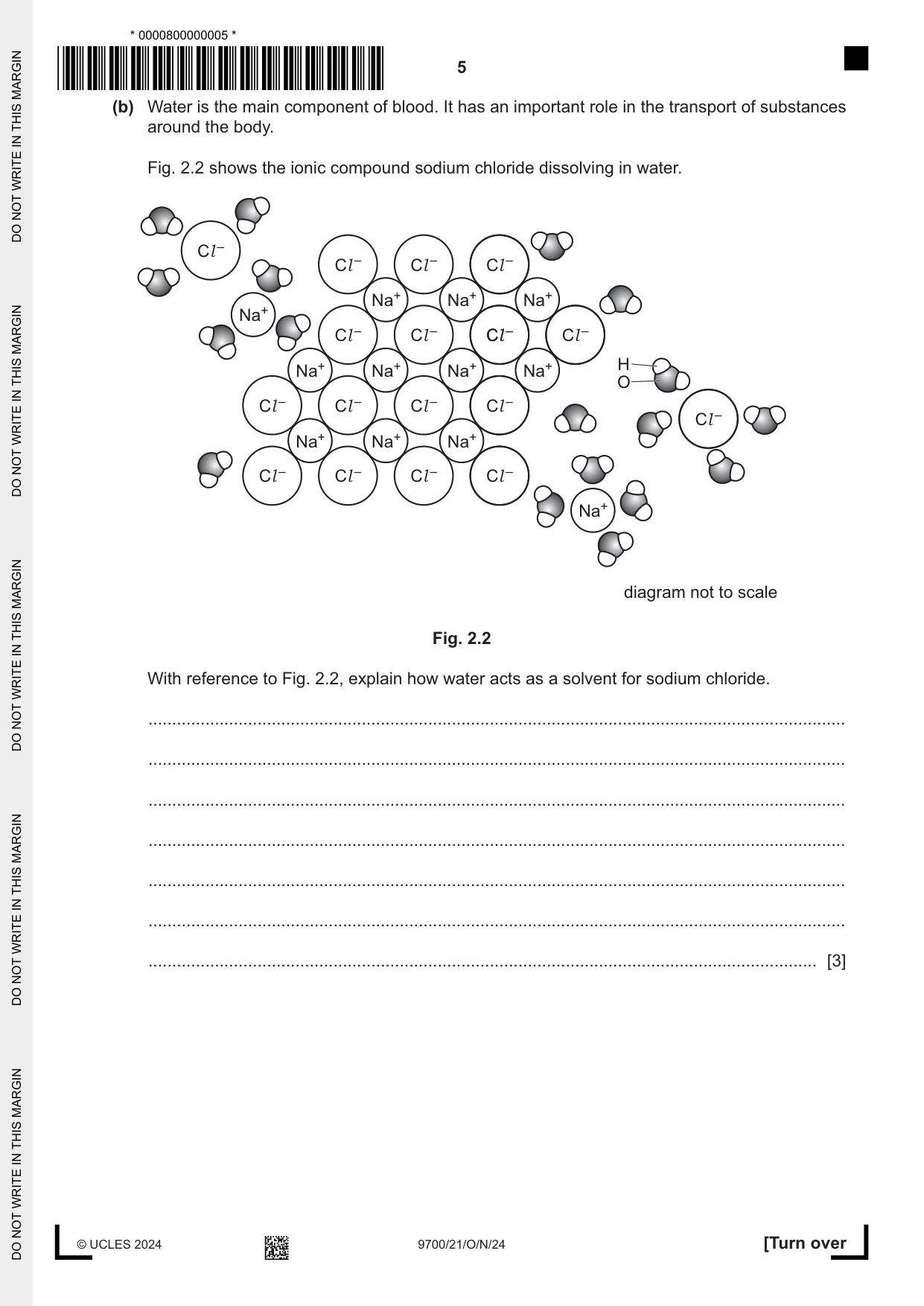 Cambridge A Level Biology 9700 2024 Oct/Nov Paper 2 · Variant 1 question paper, page 5 of 24