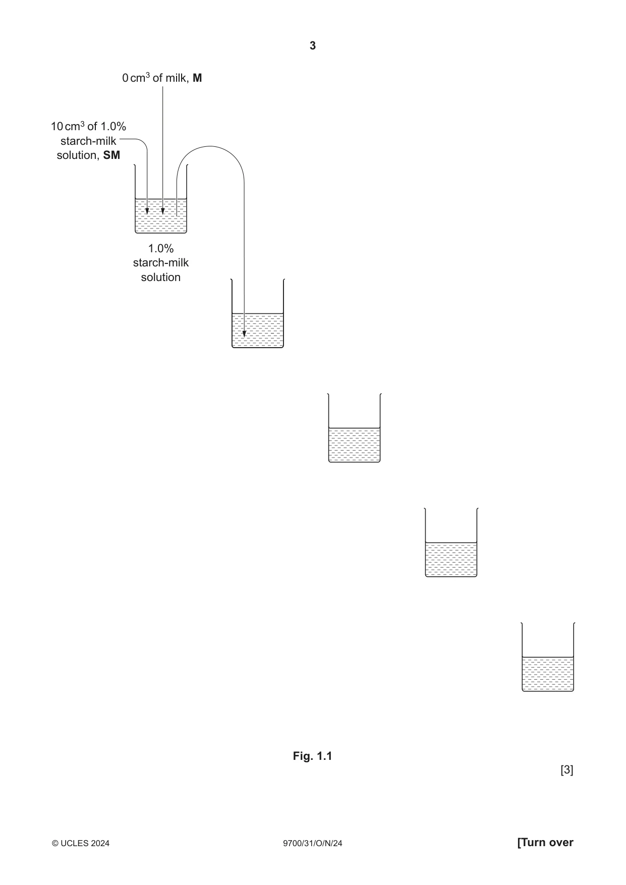 Cambridge A Level Biology 9700 2024 Oct/Nov Paper 3 · Variant 1 question paper, page 3 of 12