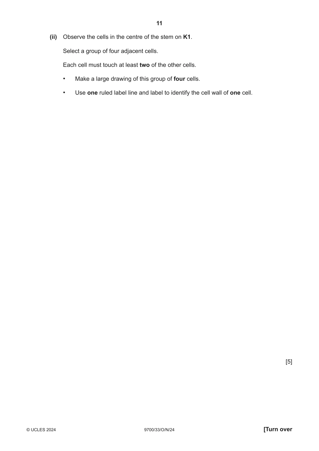 Cambridge A Level Biology 9700 2024 Oct/Nov Paper 3 · Variant 3 question paper, page 11 of 16
