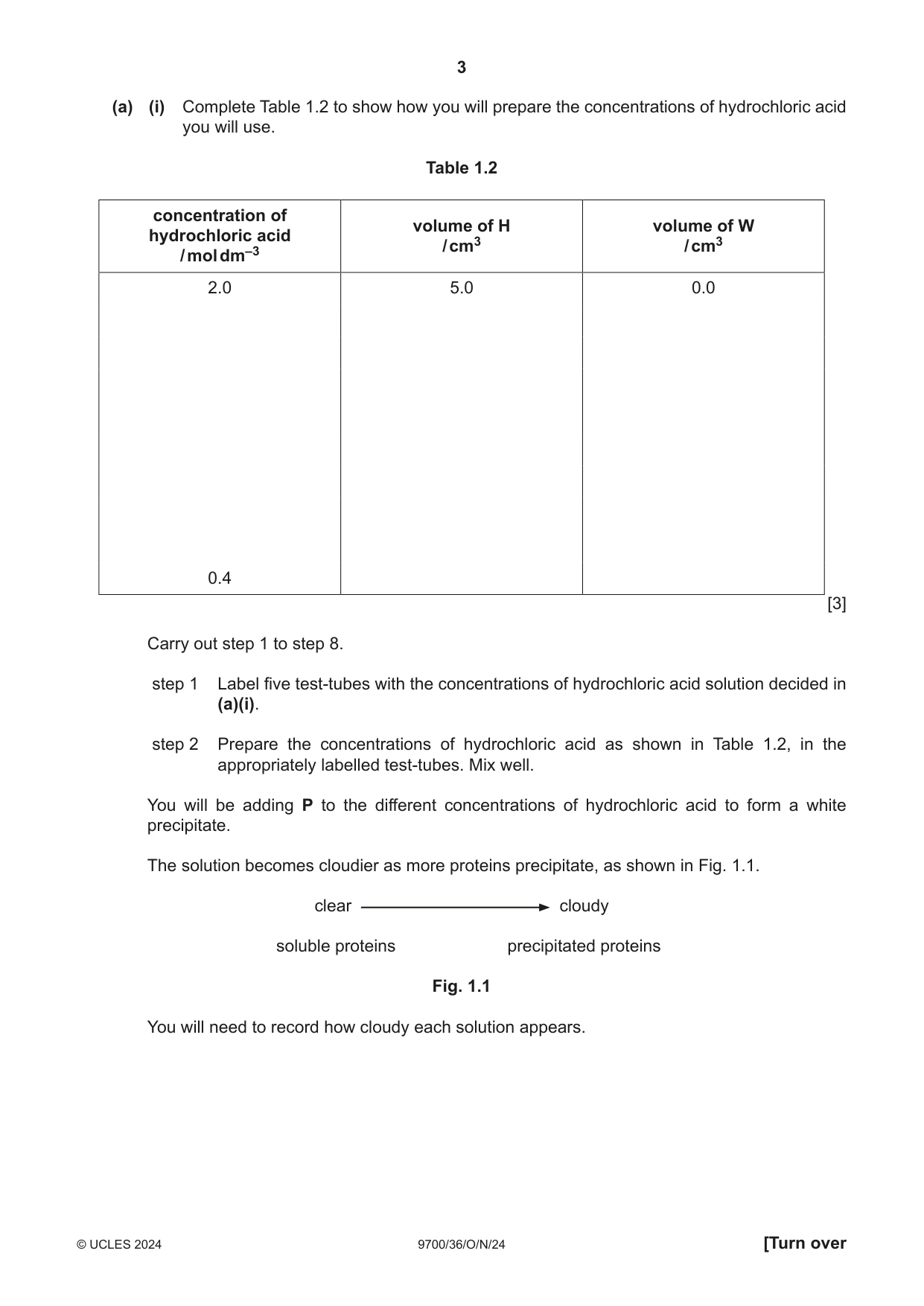 Cambridge A Level Biology 9700 2024 Oct/Nov Paper 3 · Variant 6 question paper, page 3 of 16