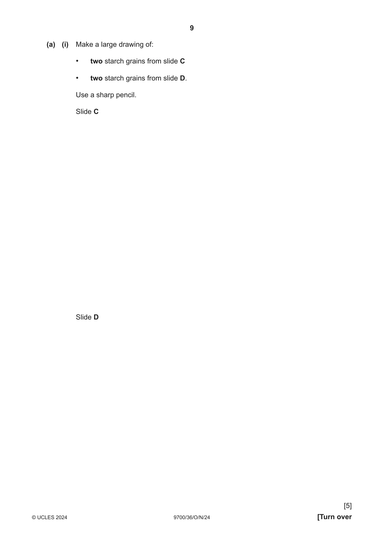 Cambridge A Level Biology 9700 2024 Oct/Nov Paper 3 · Variant 6 question paper, page 9 of 16