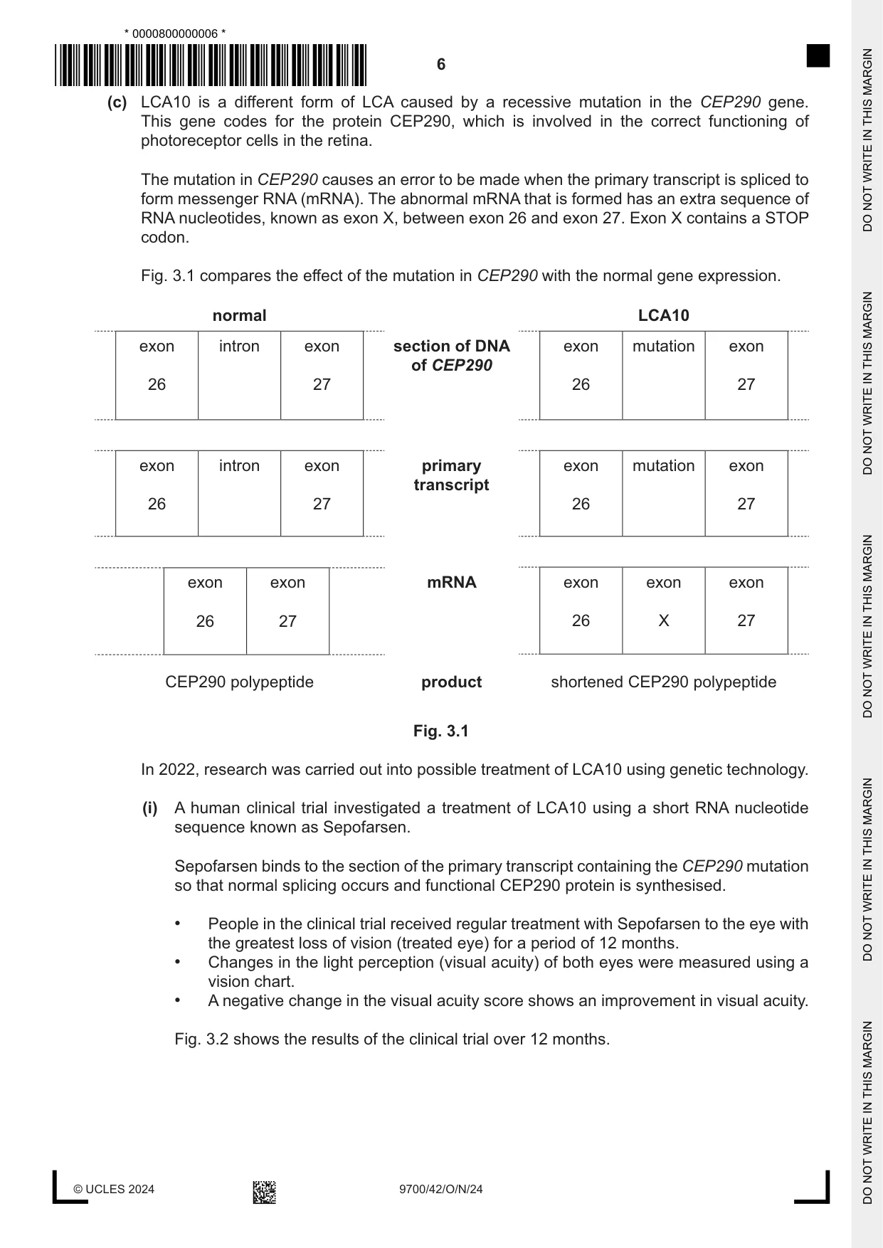 Cambridge A Level Biology 9700 2024 Oct/Nov Paper 4 · Variant 2 question paper, page 6 of 24