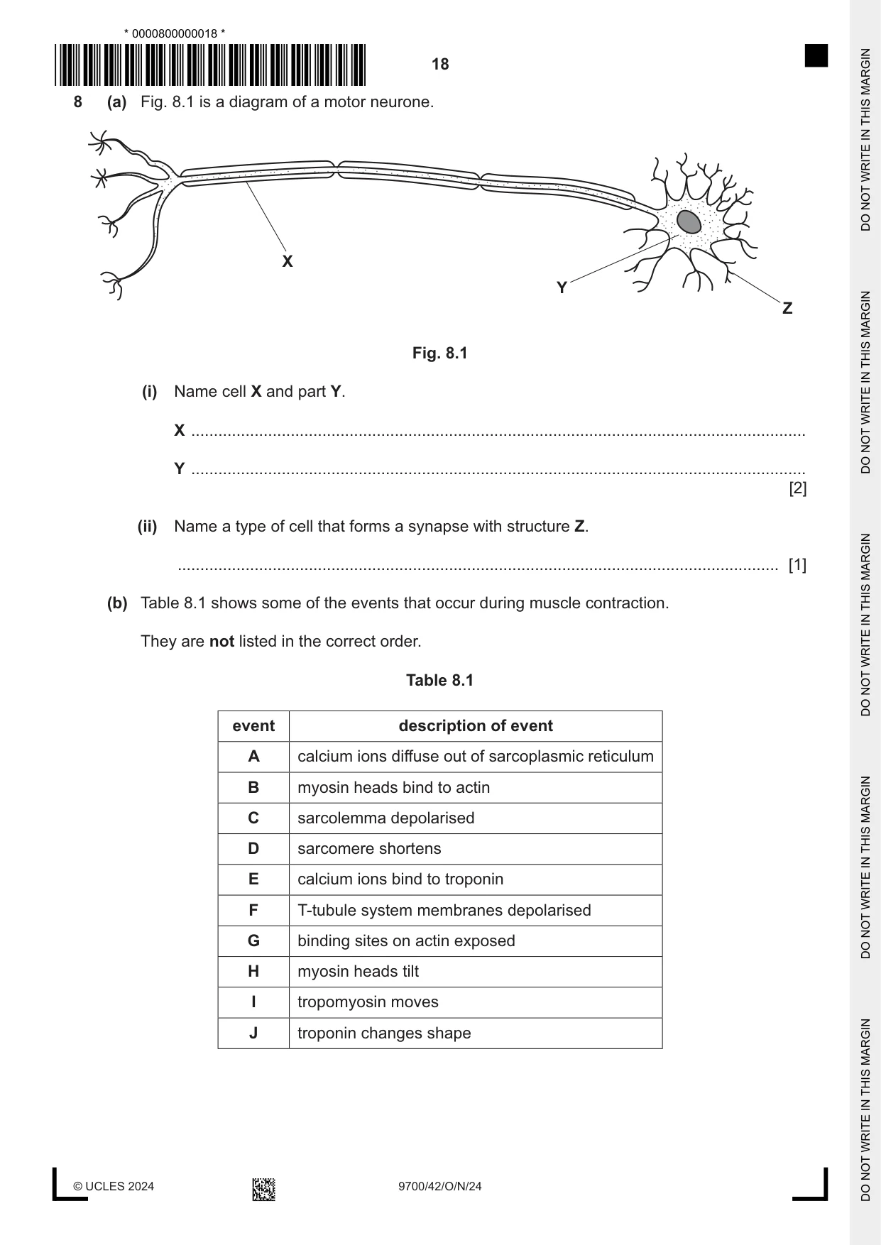Cambridge A Level Biology 9700 2024 Oct/Nov Paper 4 · Variant 2 question paper, page 18 of 24