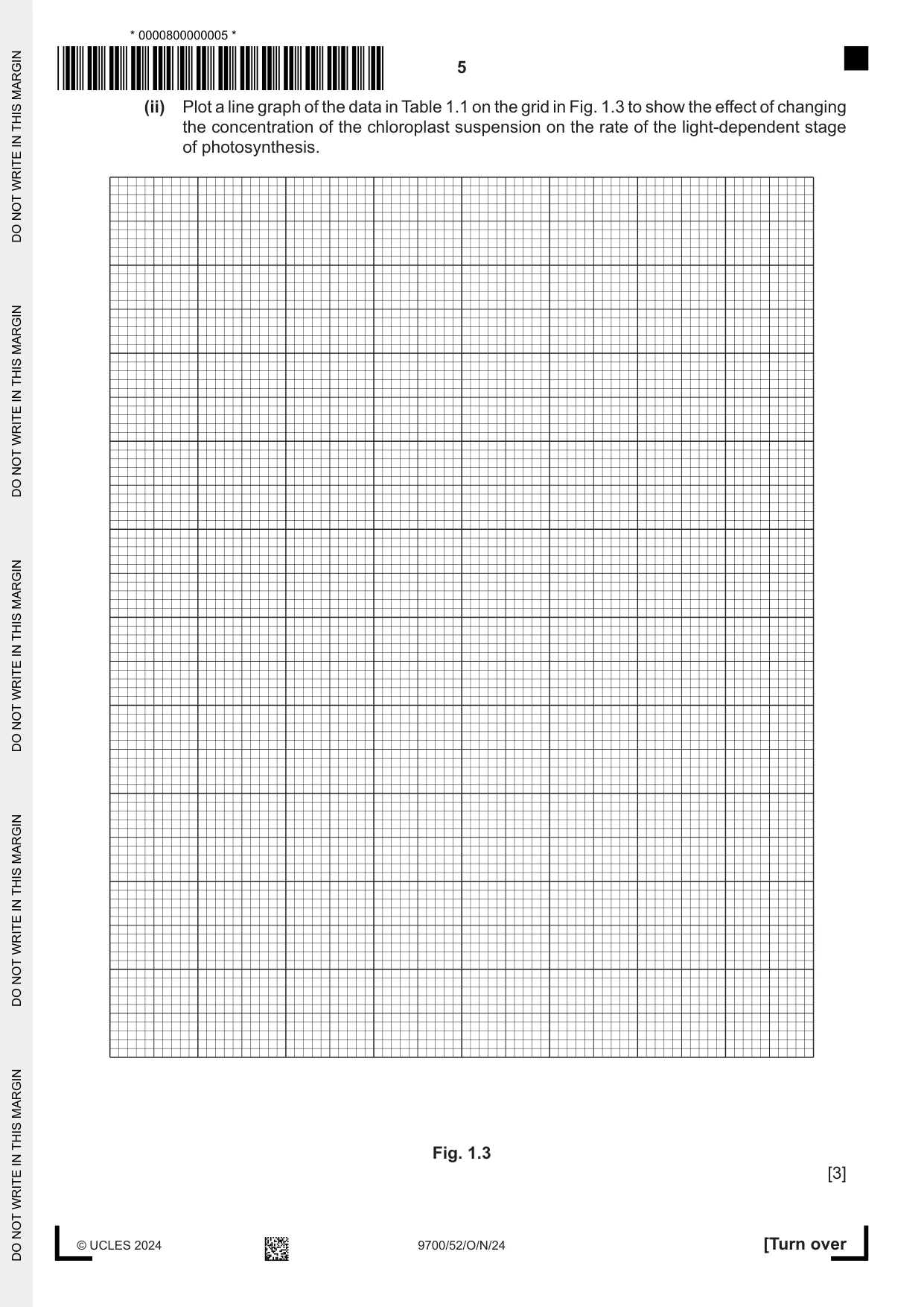 Cambridge A Level Biology 9700 2024 Oct/Nov Paper 5 · Variant 2 question paper, page 5 of 16