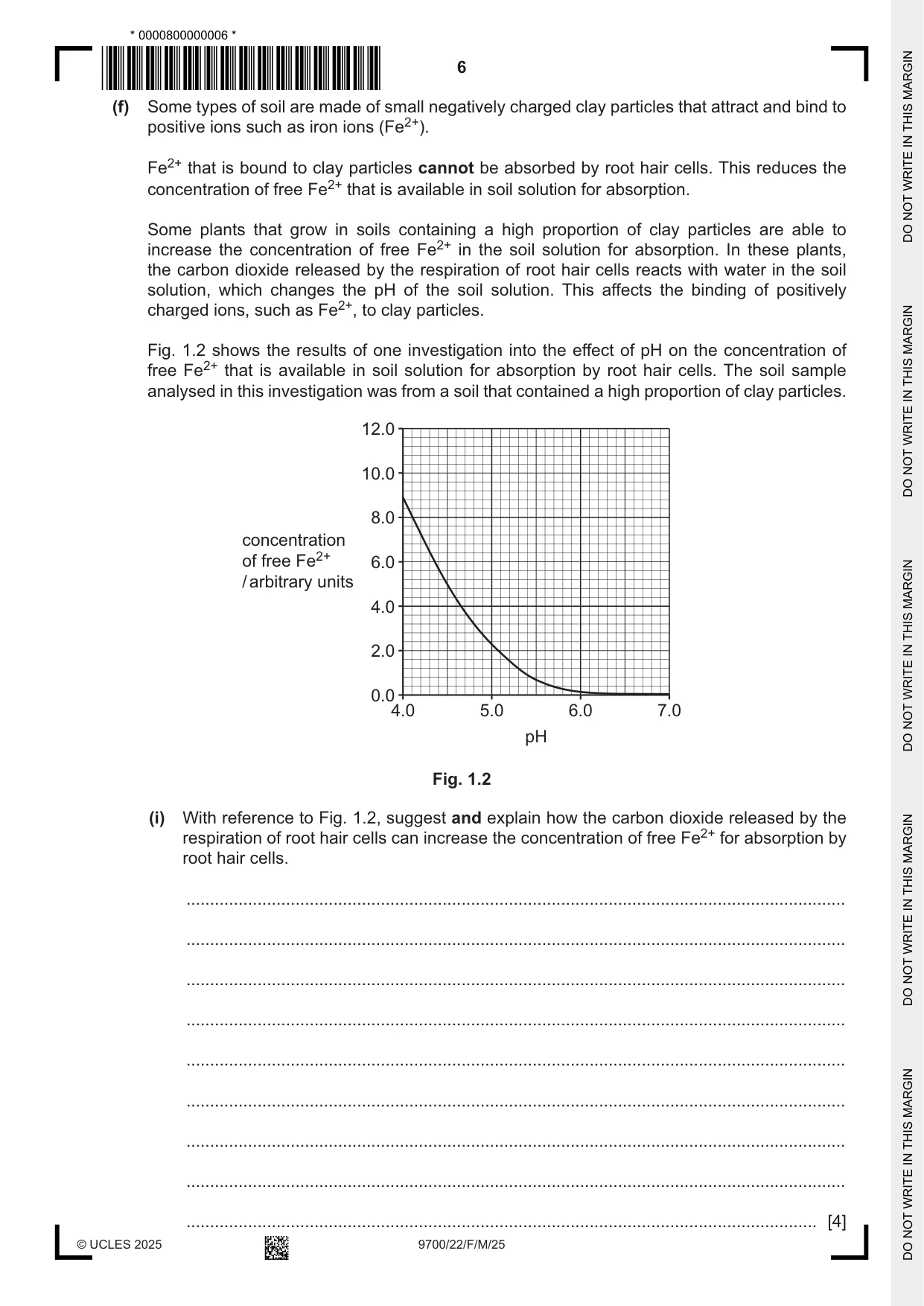 Cambridge A Level Biology 9700 2025 Feb/March Paper 2 · Variant 2 question paper, page 6 of 24