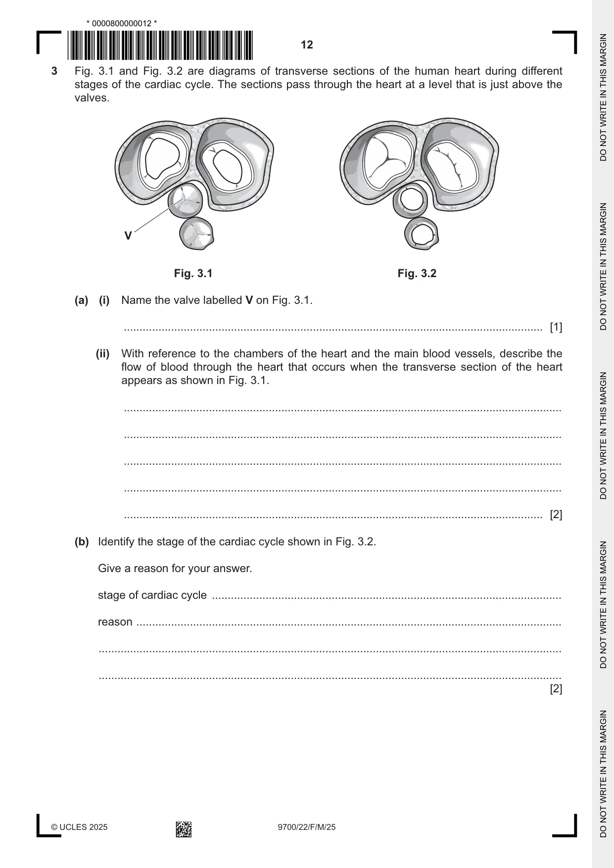 Cambridge A Level Biology 9700 2025 Feb/March Paper 2 · Variant 2 question paper, page 12 of 24