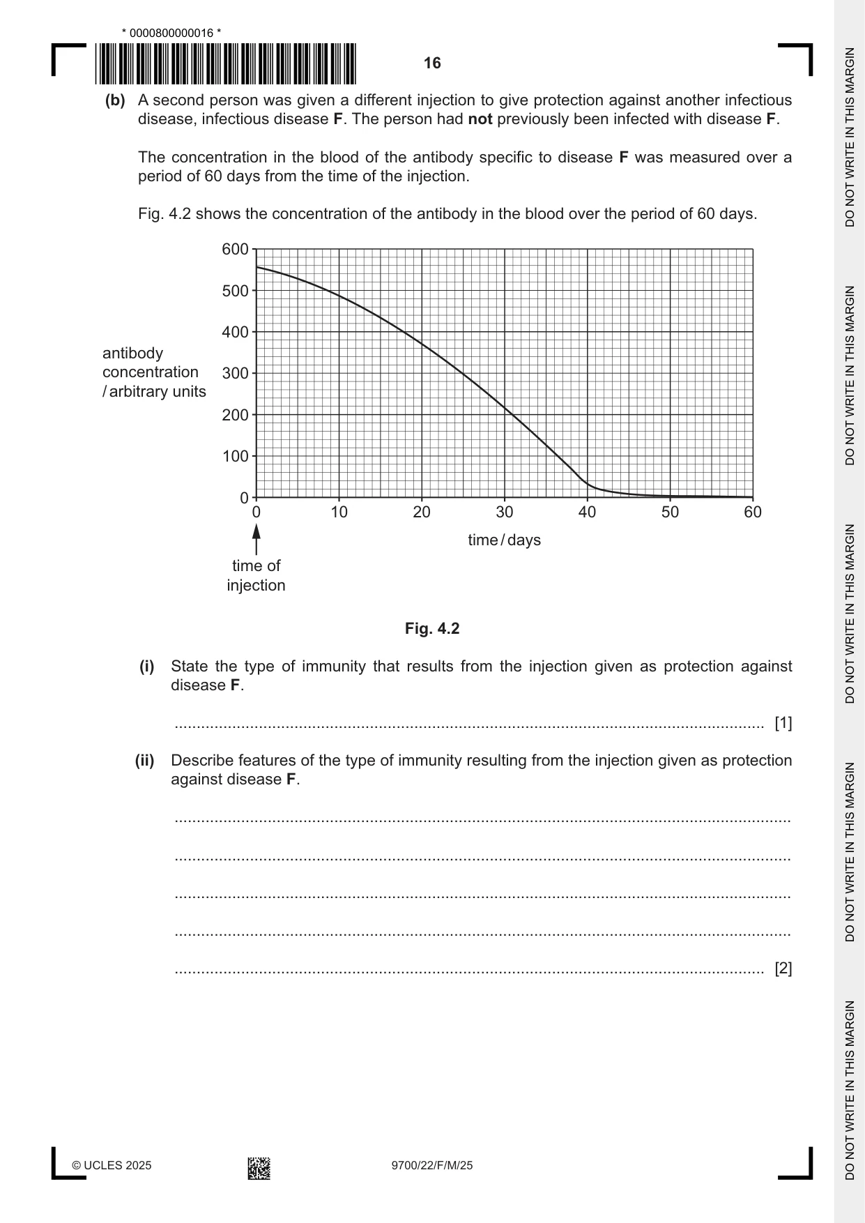 Cambridge A Level Biology 9700 2025 Feb/March Paper 2 · Variant 2 question paper, page 16 of 24