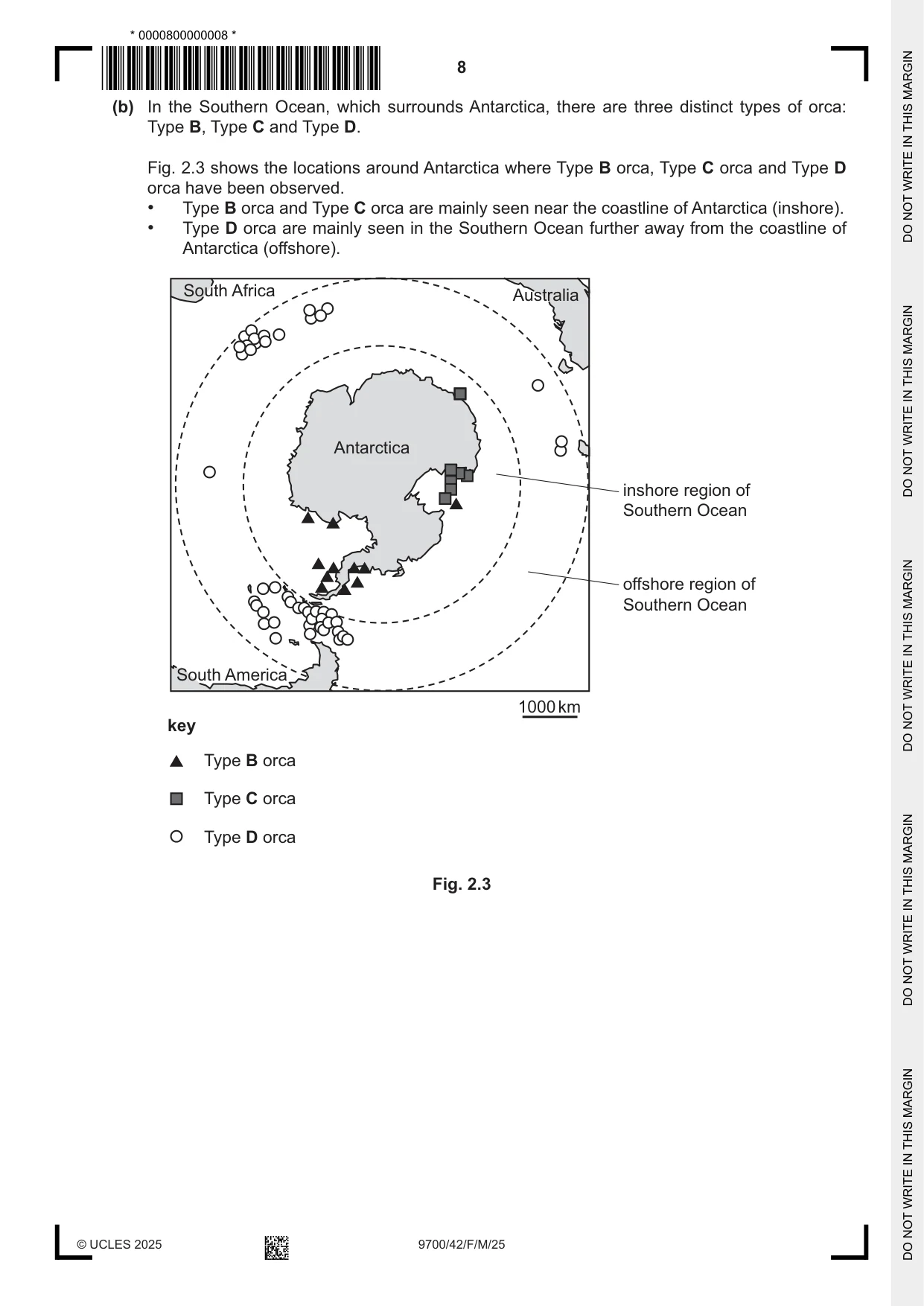 Cambridge A Level Biology 9700 2025 Feb/March Paper 4 · Variant 2 question paper, page 8 of 32